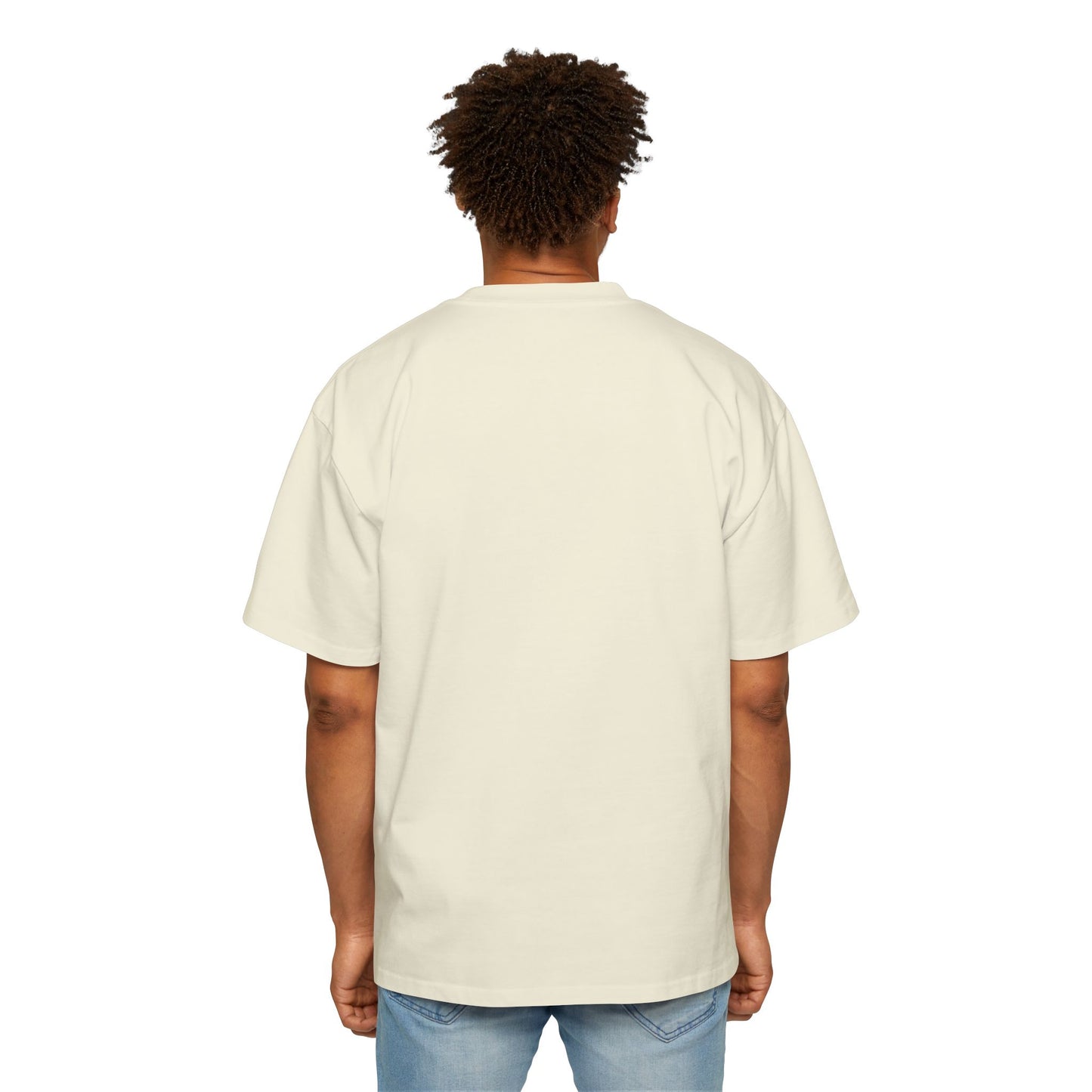 Men's Heavy Oversized Tee - Mizcasso Summer Time Cuffing Graphic