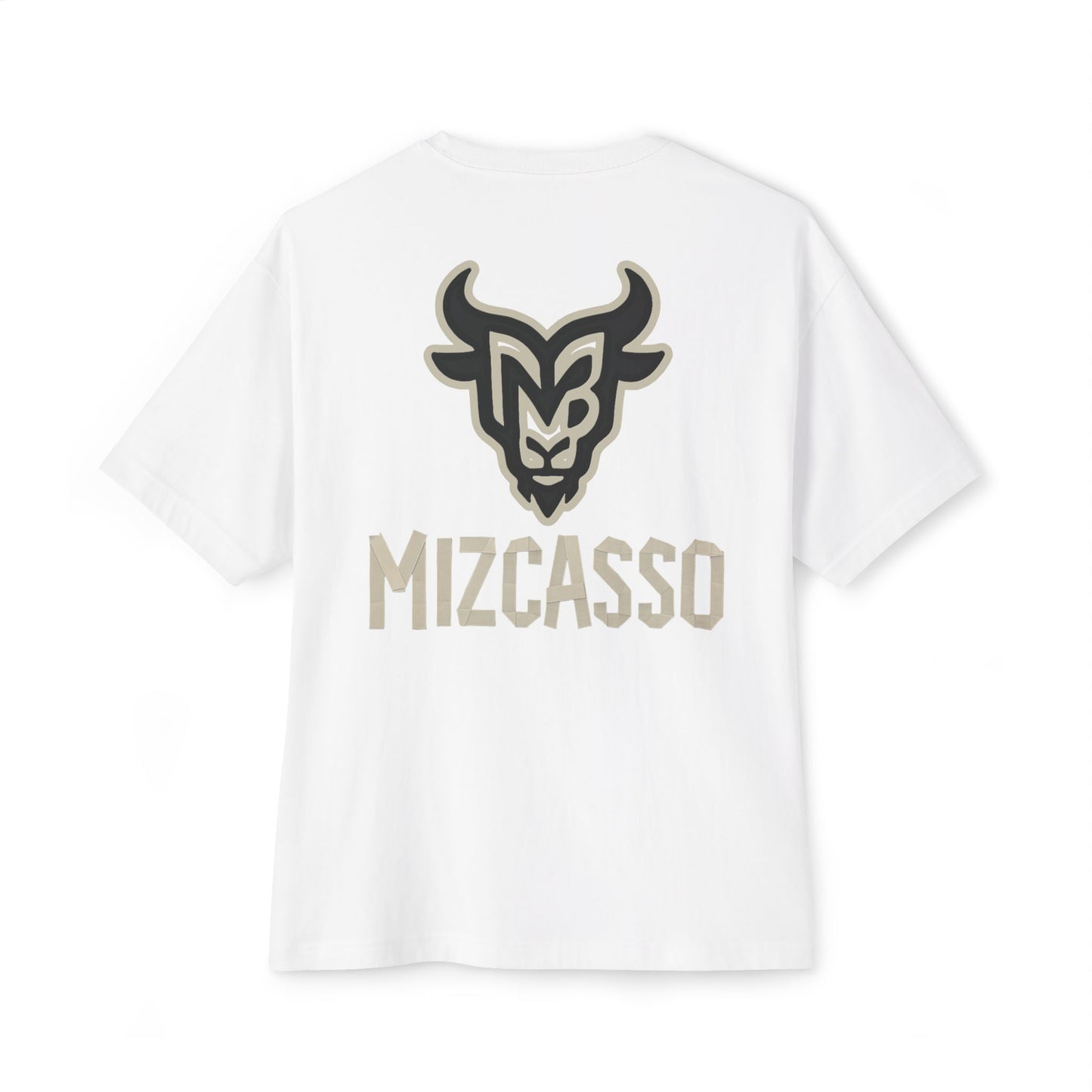 Mizcasso Boxy Tee - Unisex Oversized Graphic T-Shirt for Casual Style