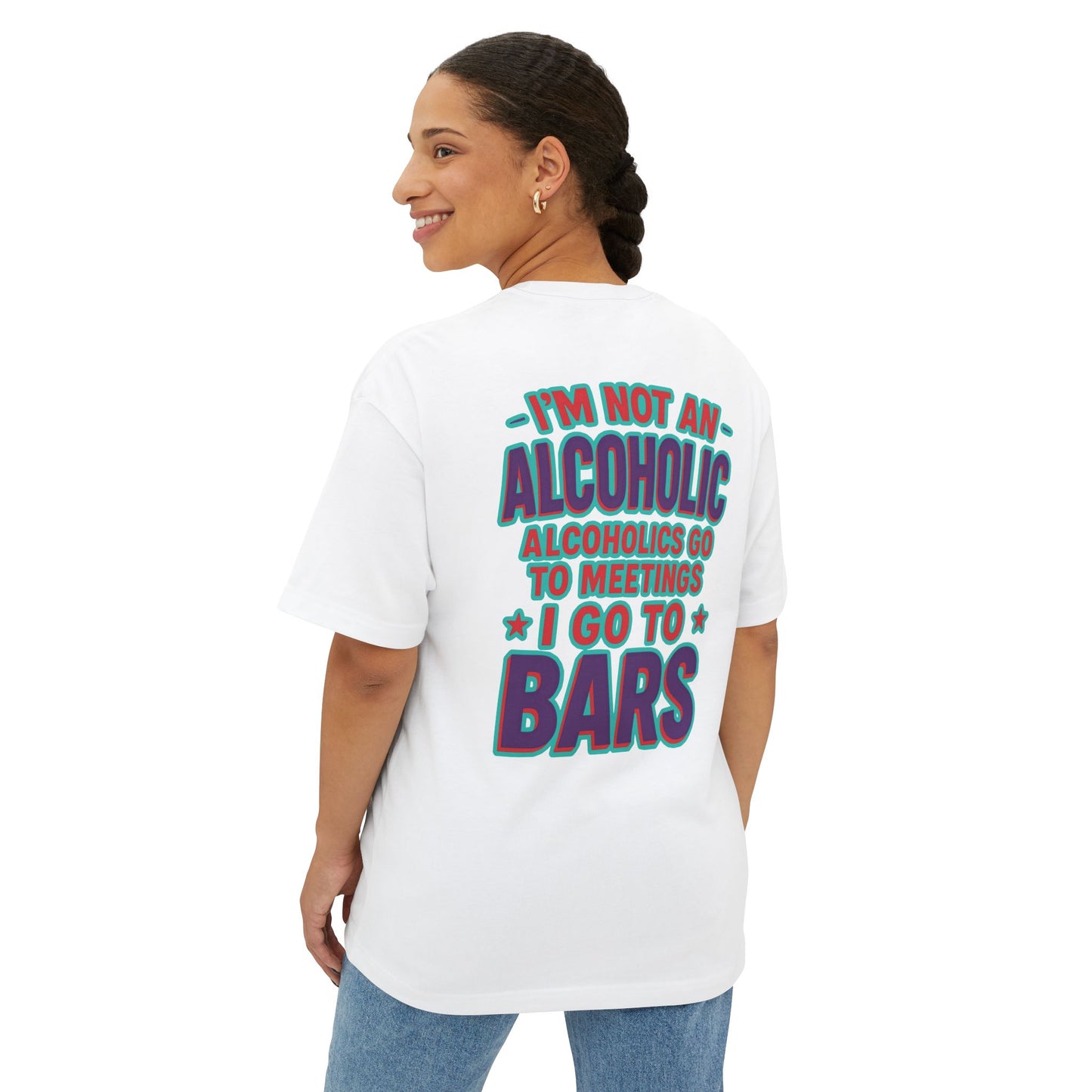 Funny Unisex Oversized Tee for Bar Lovers - Perfect Gift for Alcohol Enthusiasts