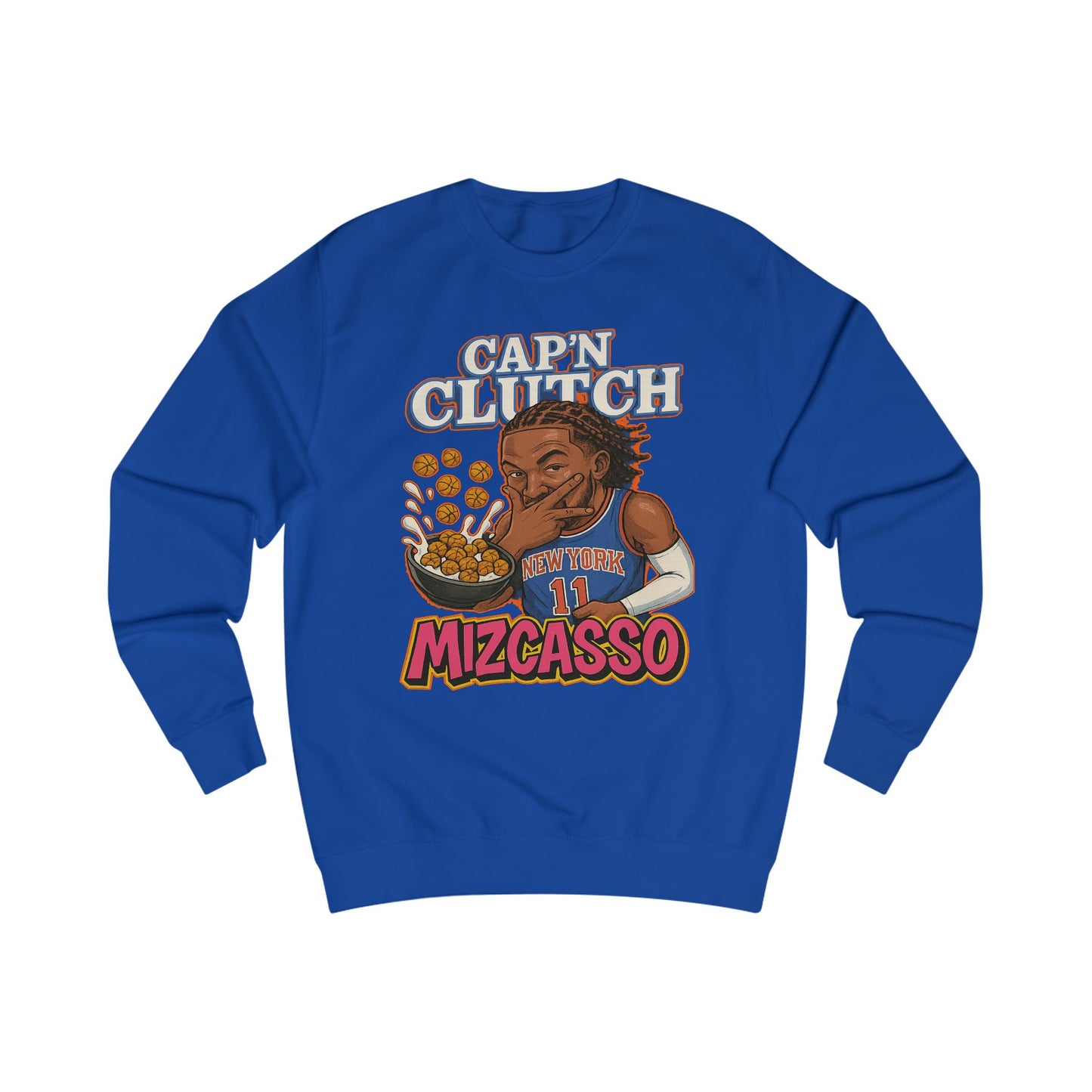 Funny Unisex Sweatshirt - 'Capn Clutch' with Cereal Design