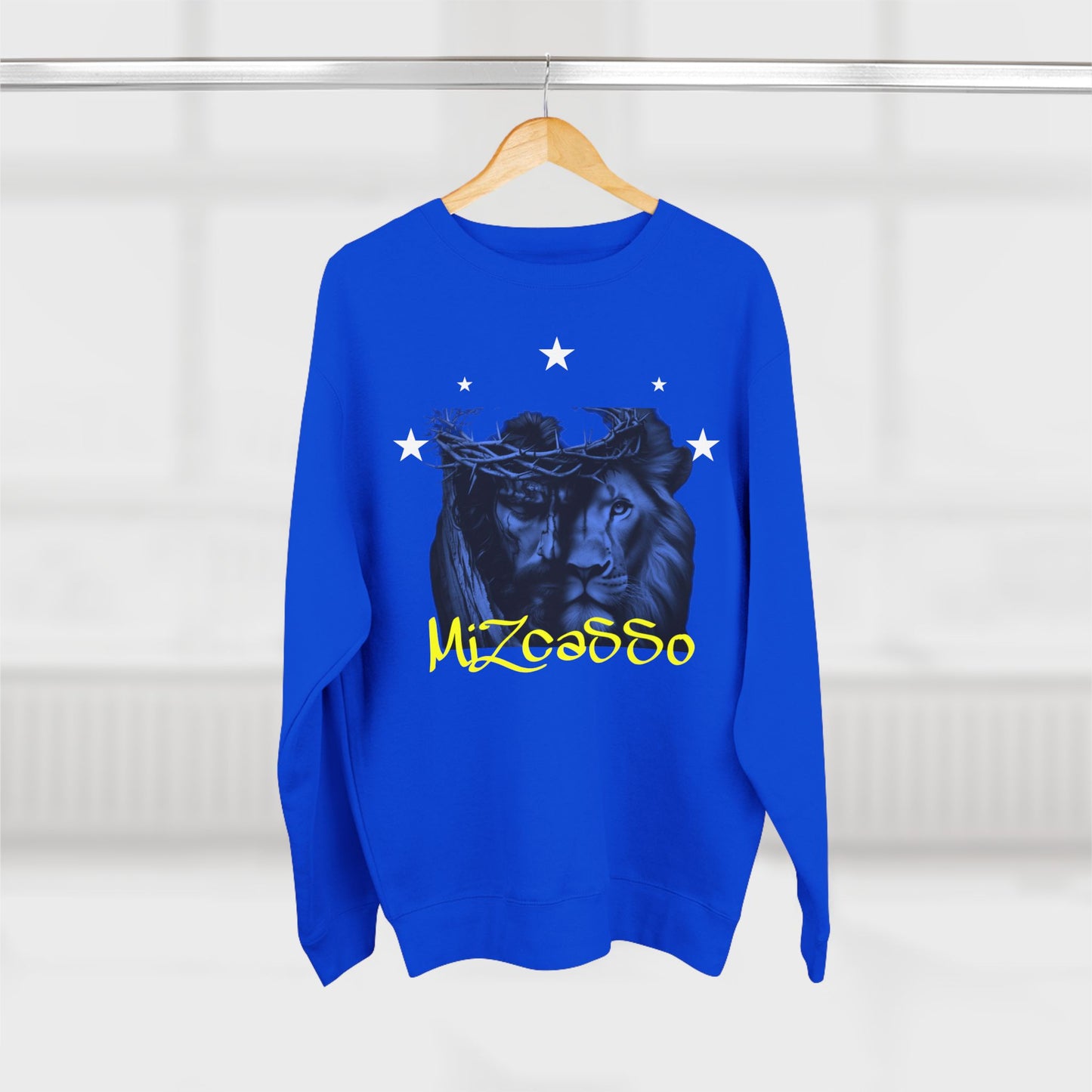 Wild Spirit Unisex Crewneck Sweatshirt with Lion Design