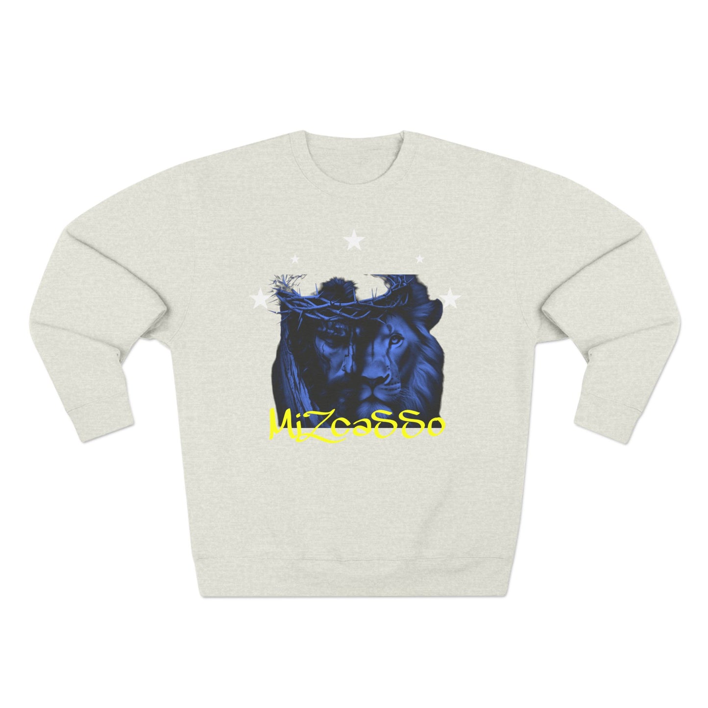 Wild Spirit Unisex Crewneck Sweatshirt with Lion Design
