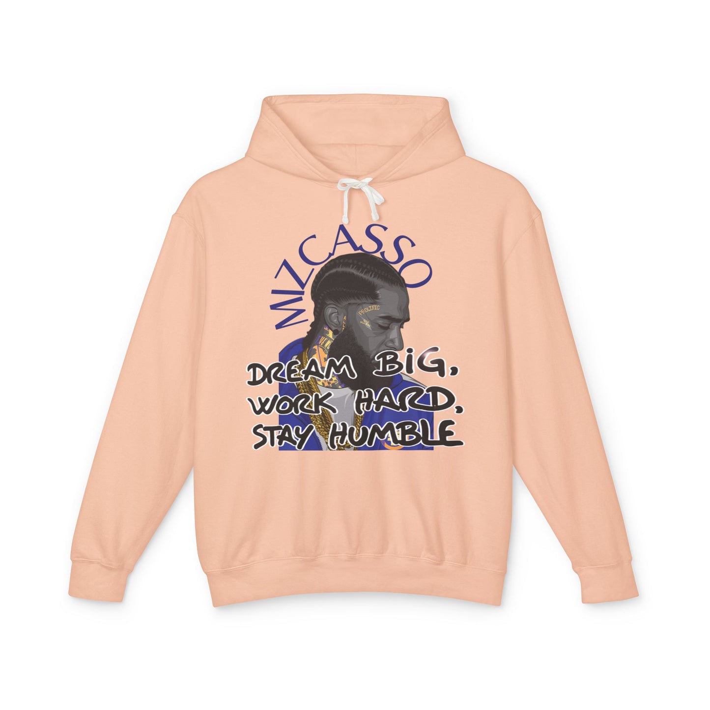 Hoodie — MiCasso Portrait “Dream Big, Work Hard, Stay Humble” Inspirational Hoodie