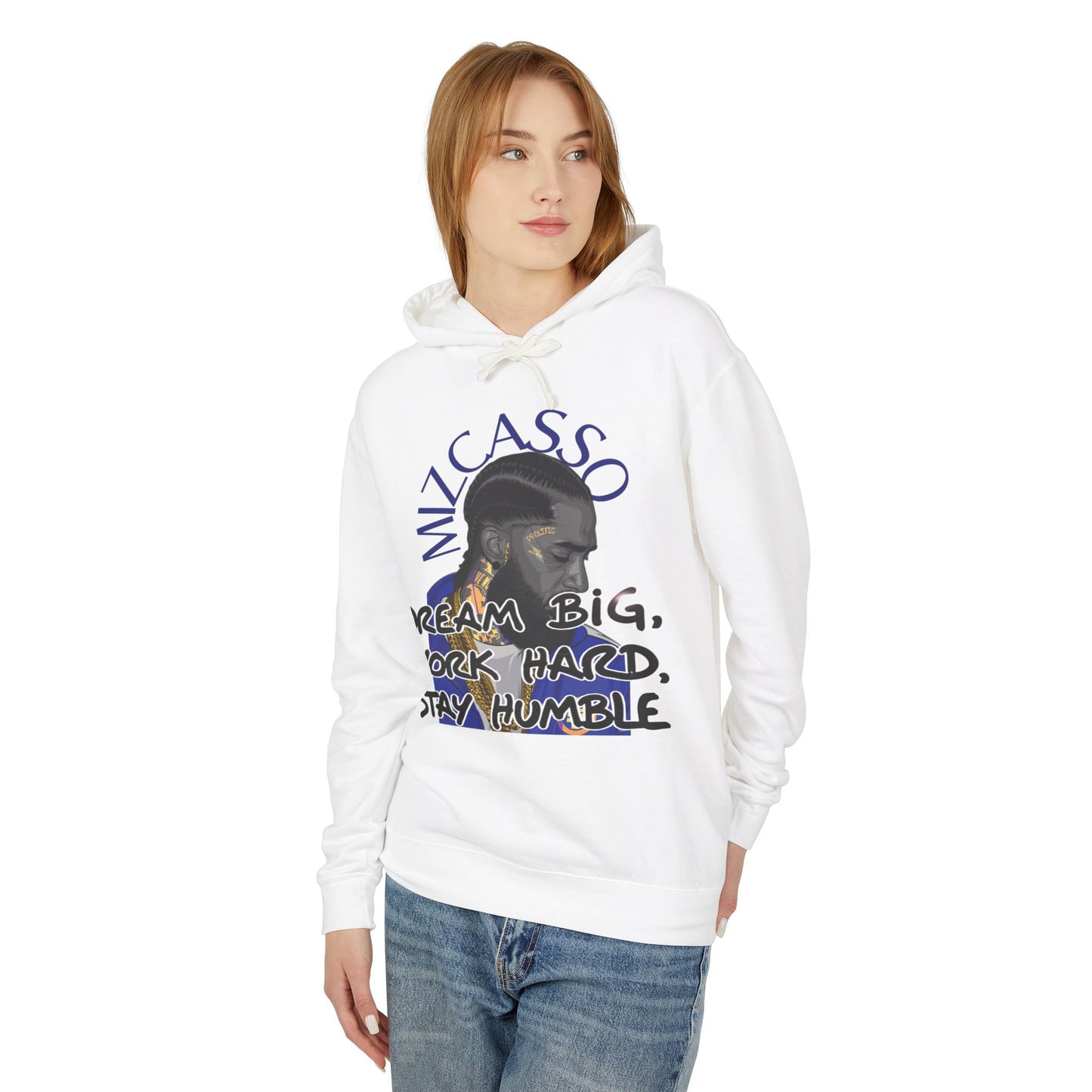 Hoodie — MiCasso Portrait “Dream Big, Work Hard, Stay Humble” Inspirational Hoodie