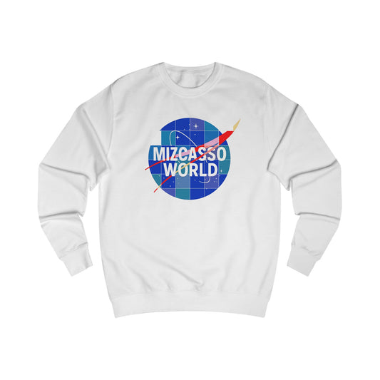 Sweatshirt — Mizcasso World Logo & Motivational Quote Crewneck