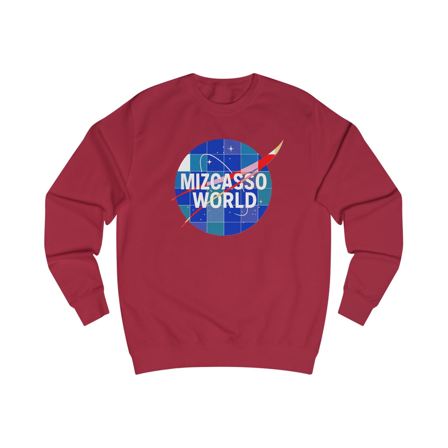 Sweatshirt — Mizcasso World Logo & Motivational Quote Crewneck