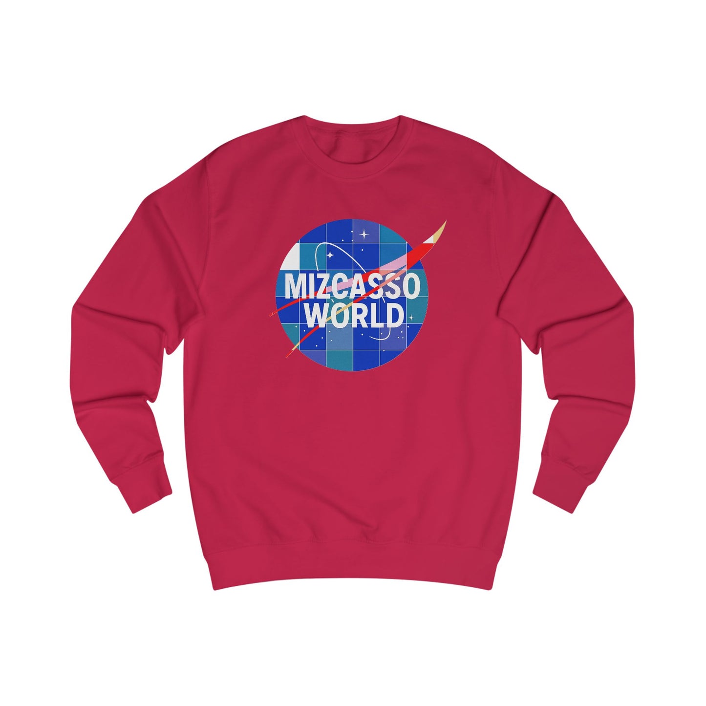 Sweatshirt — Mizcasso World Logo & Motivational Quote Crewneck