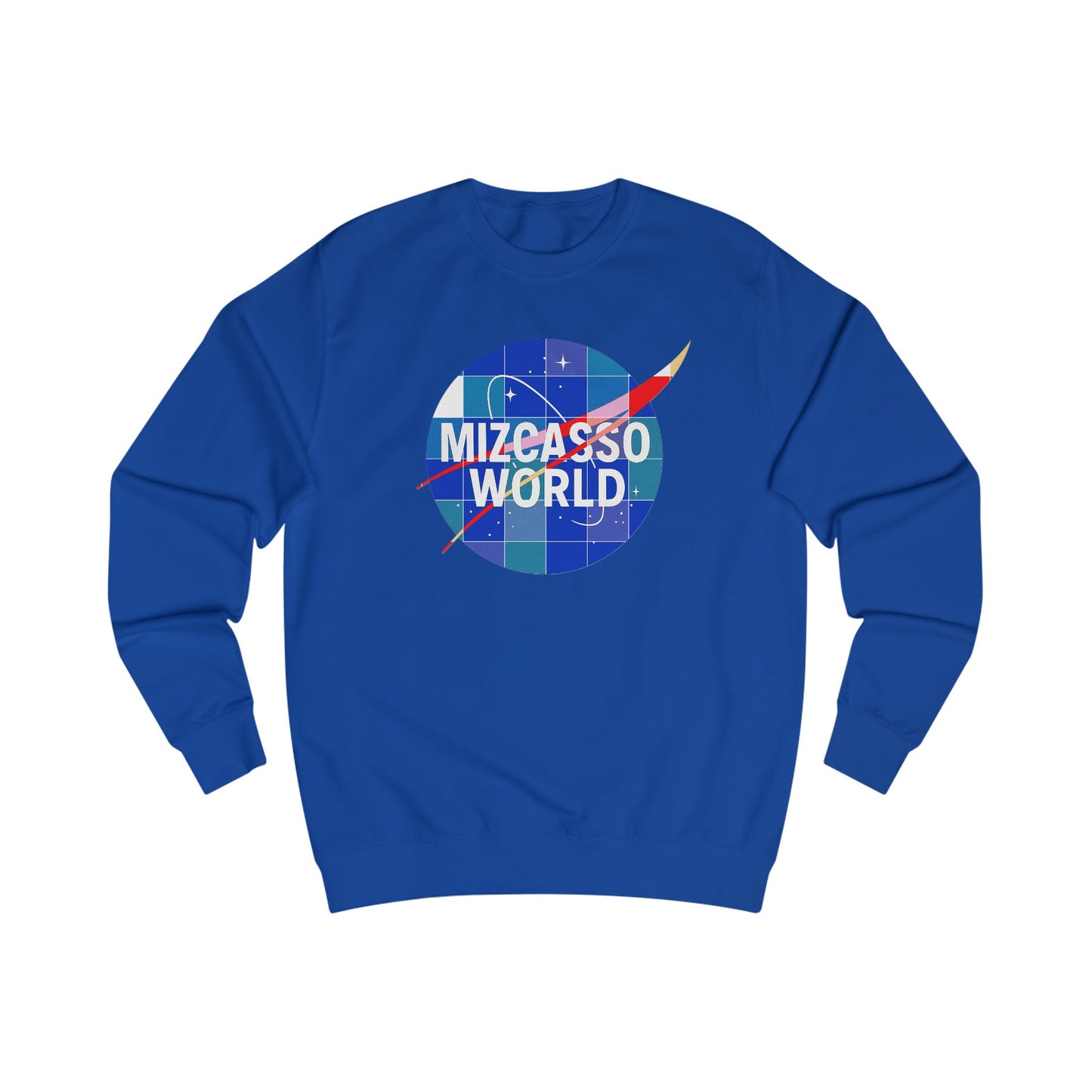 Sweatshirt — Mizcasso World Logo & Motivational Quote Crewneck