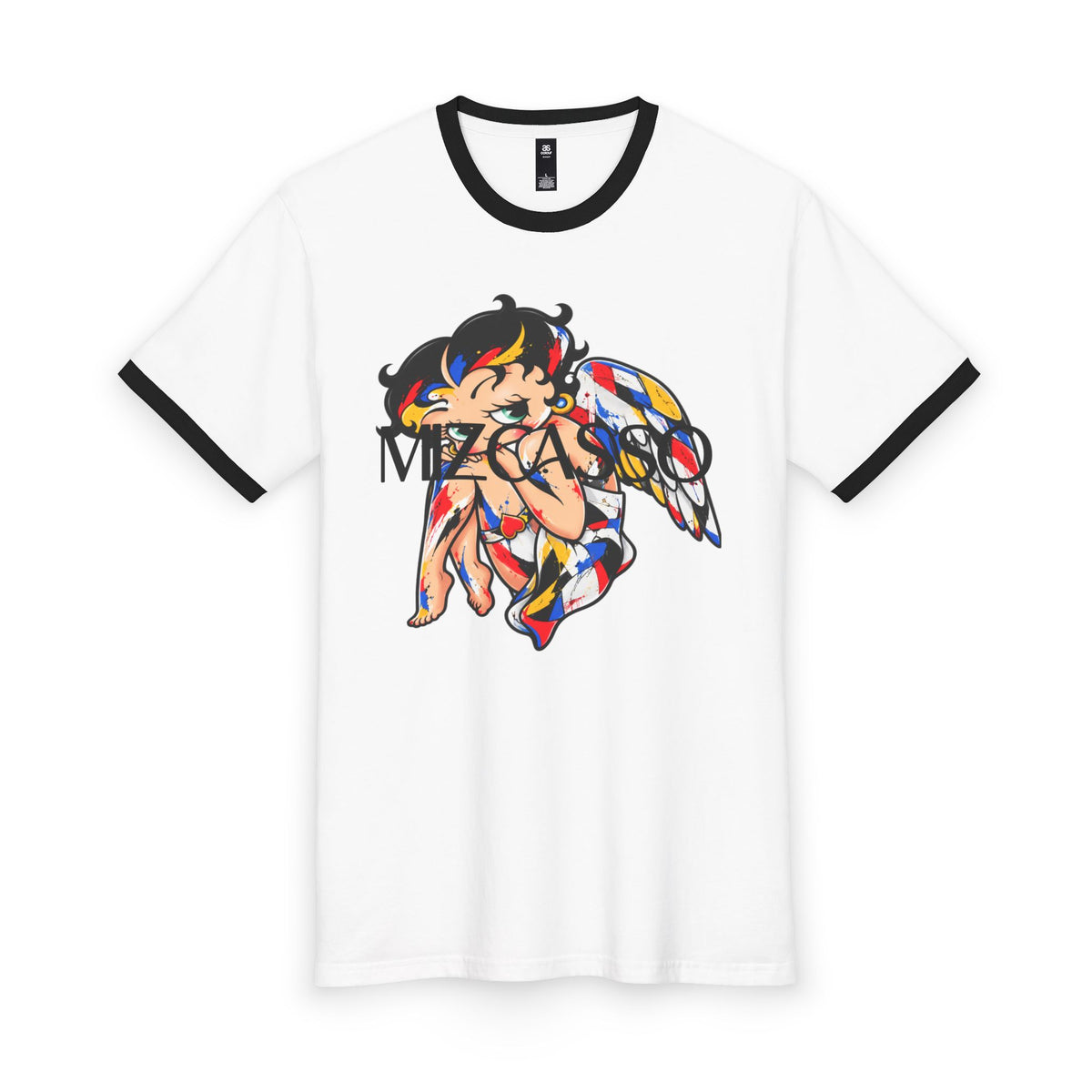 Anime Angel Warrior Ringer Tee