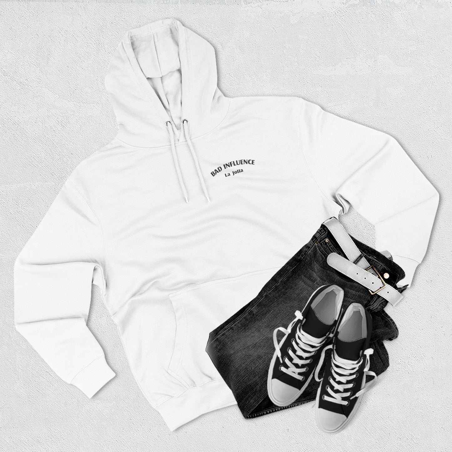 Bad Influence La Jolla Boat Hoodie — Nautical Graphic Fleece Hoodie