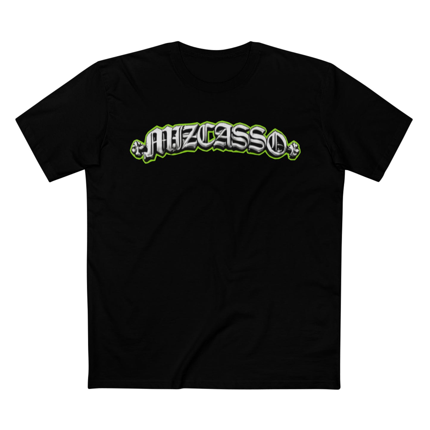 Muzcasso Zebra '95' Graphic Tee – Neon Striped Zebra Retro Streetwear