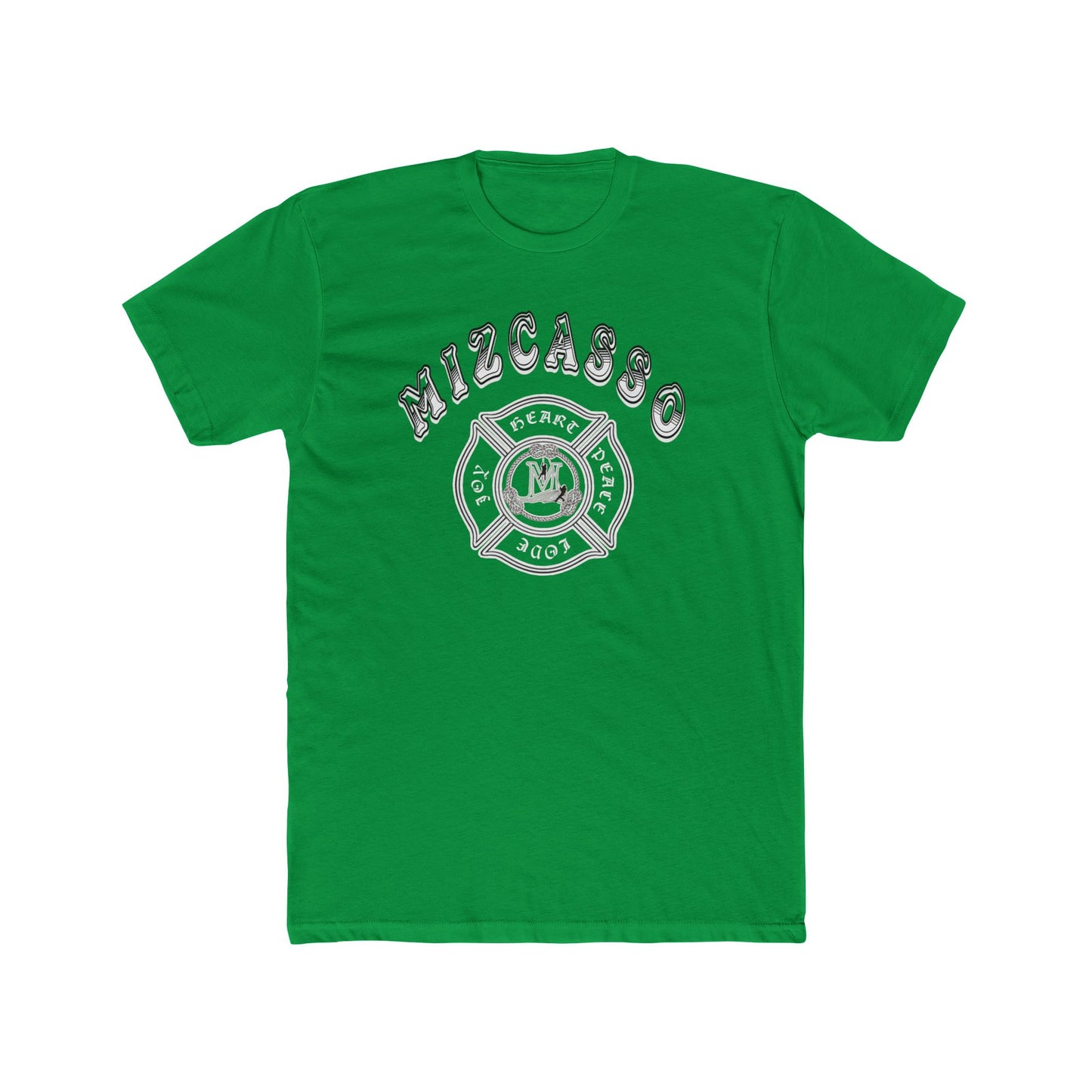 Mizcasso Firefighter Unisex Cotton Crew Tee - Casual Comfort for Heroes