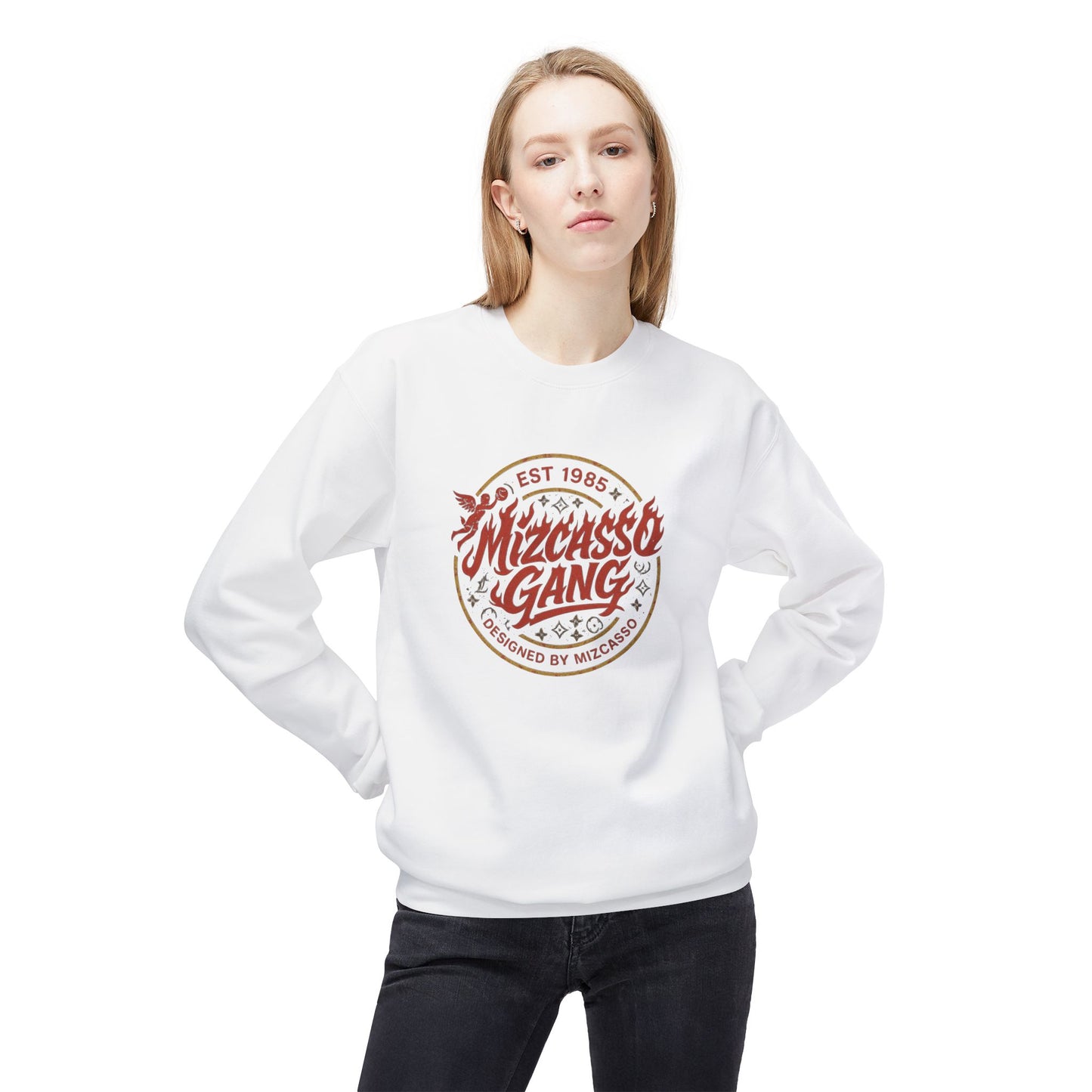 Vintage Mizcasso Gang Unisex Crewneck Sweatshirt - Soft & Stylish