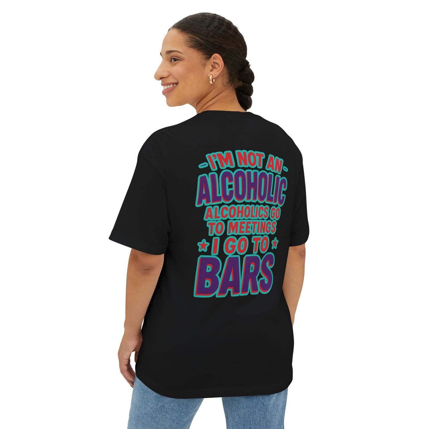 Funny Unisex Oversized Tee for Bar Lovers - Perfect Gift for Alcohol Enthusiasts