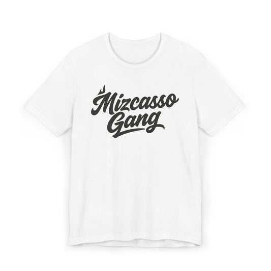 Mizcasso Gang Unisex Jersey T-Shirt - Trendy Graphic Tee for Casual Style