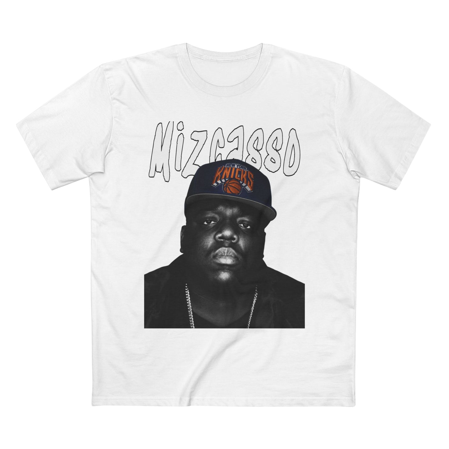 Biggie Portrait Tee — 'Mizza1980' Retro Hip-Hop Graphic T-Shirt