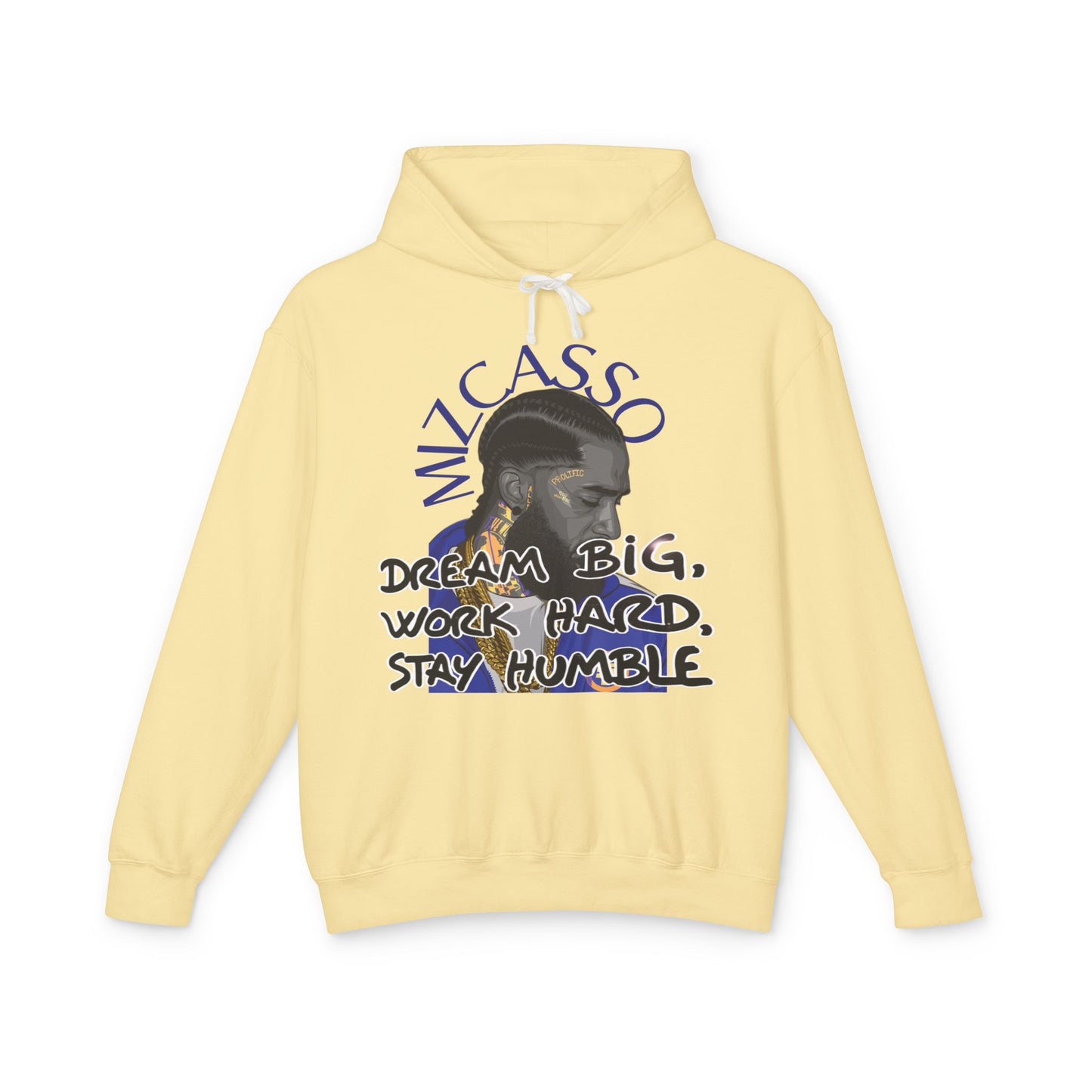 Hoodie — MiCasso Portrait “Dream Big, Work Hard, Stay Humble” Inspirational Hoodie