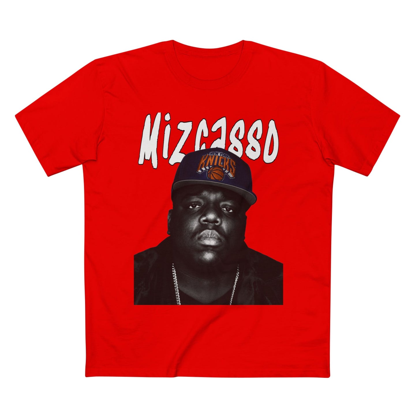 Biggie Portrait Tee — 'Mizza1980' Retro Hip-Hop Graphic T-Shirt