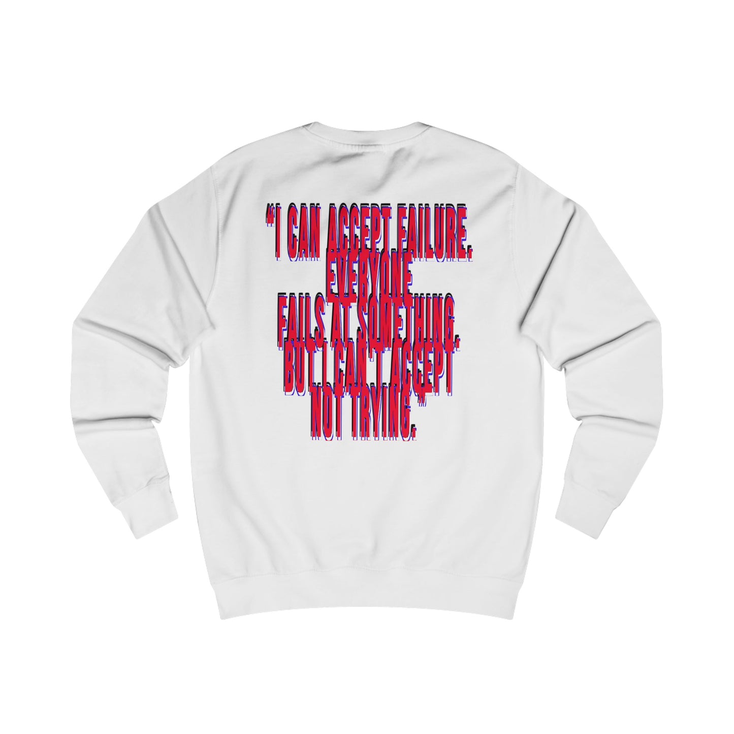 Sweatshirt — Mizcasso World Logo & Motivational Quote Crewneck