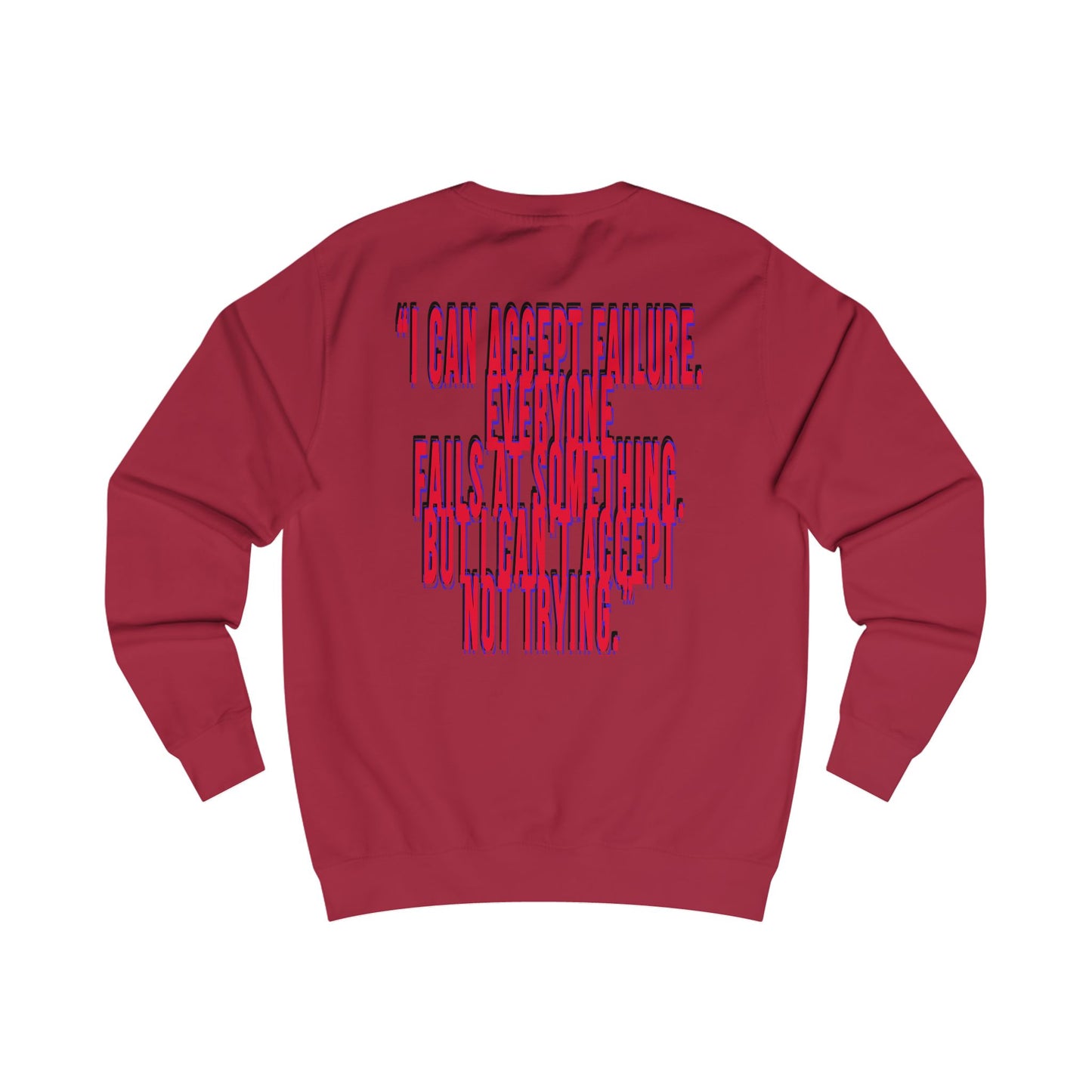 Sweatshirt — Mizcasso World Logo & Motivational Quote Crewneck