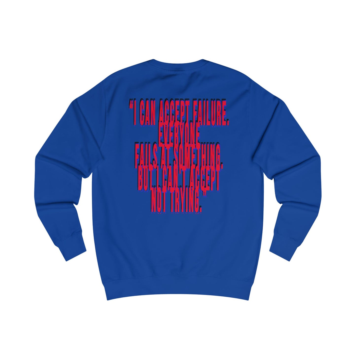 Sweatshirt — Mizcasso World Logo & Motivational Quote Crewneck