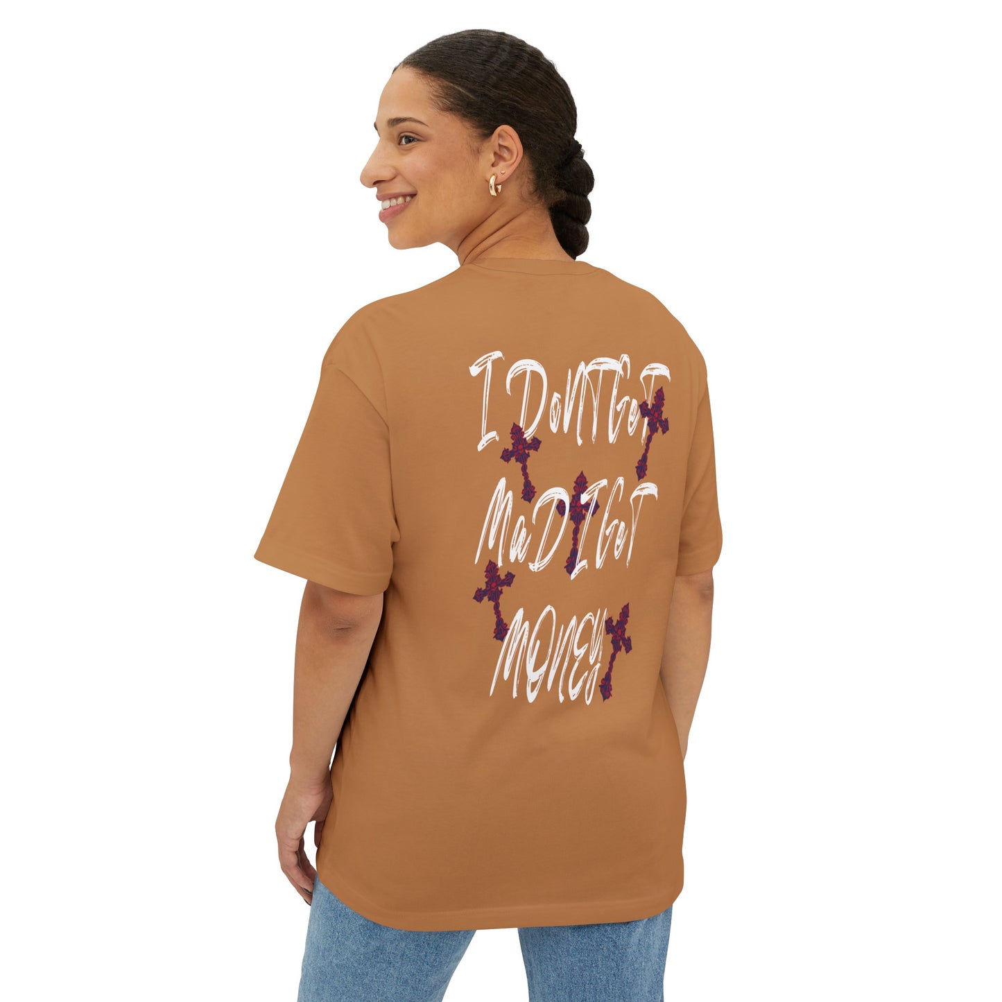 Never mad just paid Unisex Oversized Boxy Tee