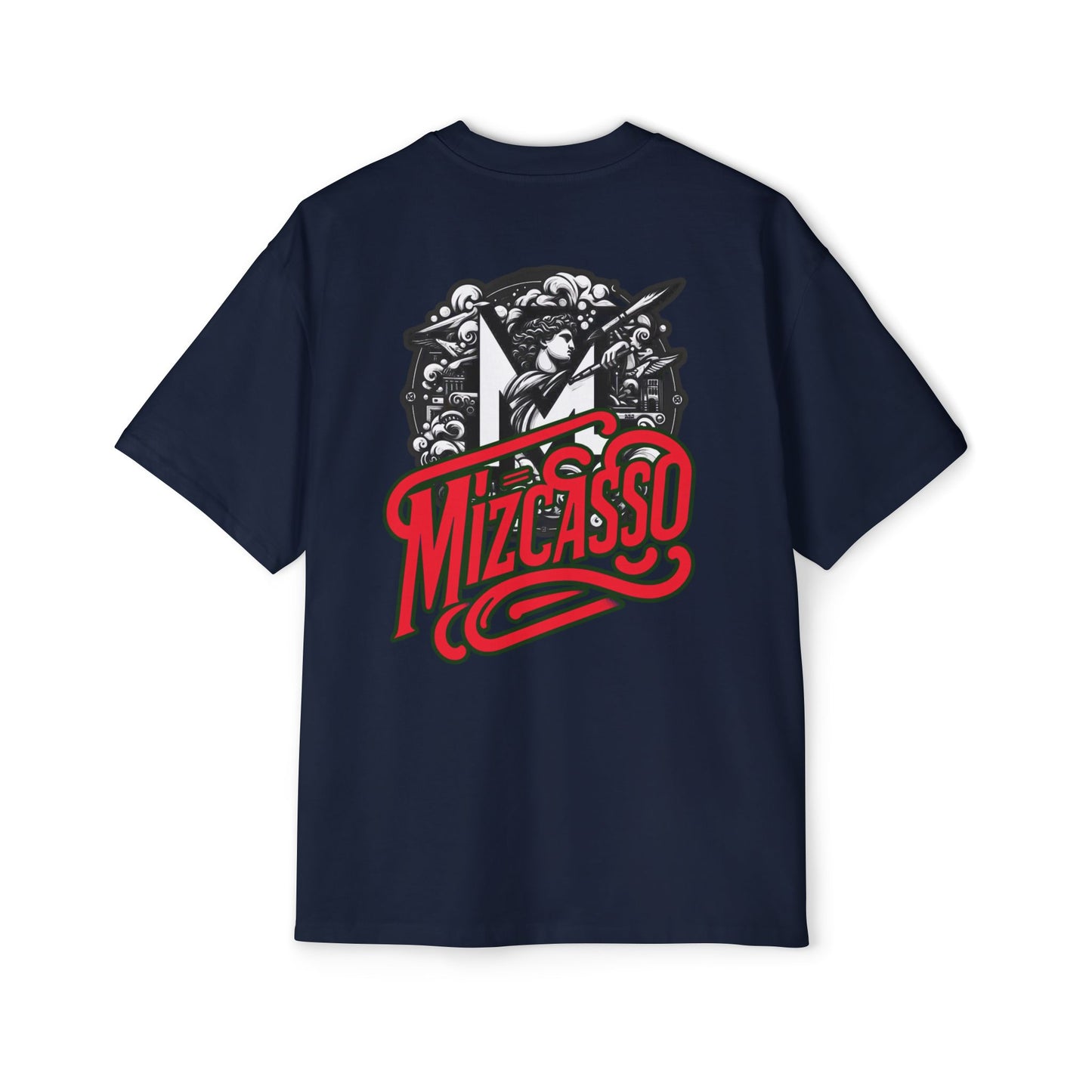 Men's Heavy Oversized Tee - Mizcasso Graphic Design