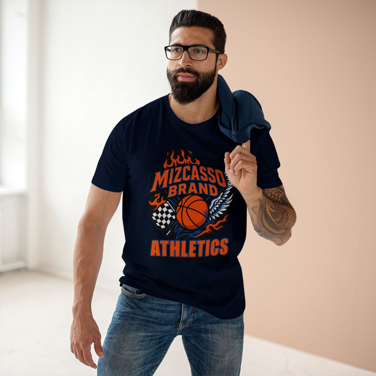 Mizcasso Brand Athletics Fireball Tee - Perfect for Sports Enthusiasts