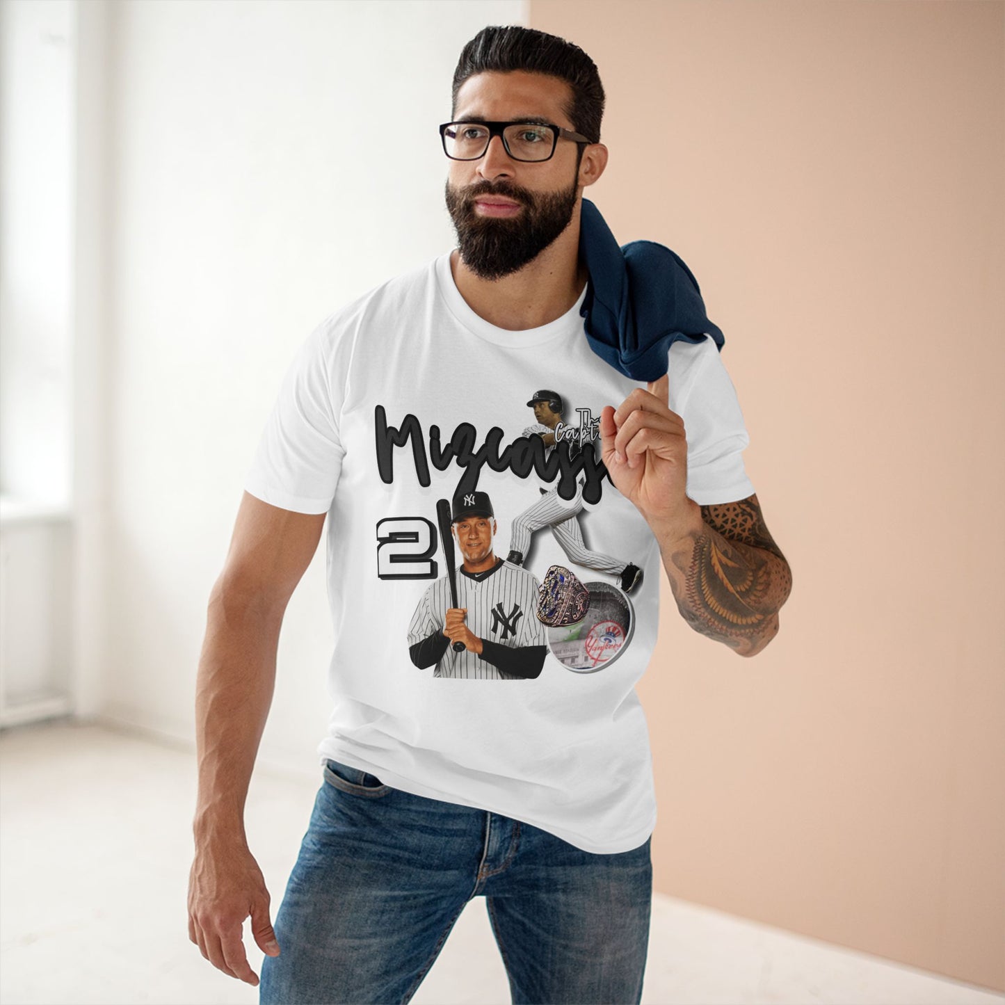 Vintage Baseball Fan Tee with Player Graphic - Perfect for Sports Events