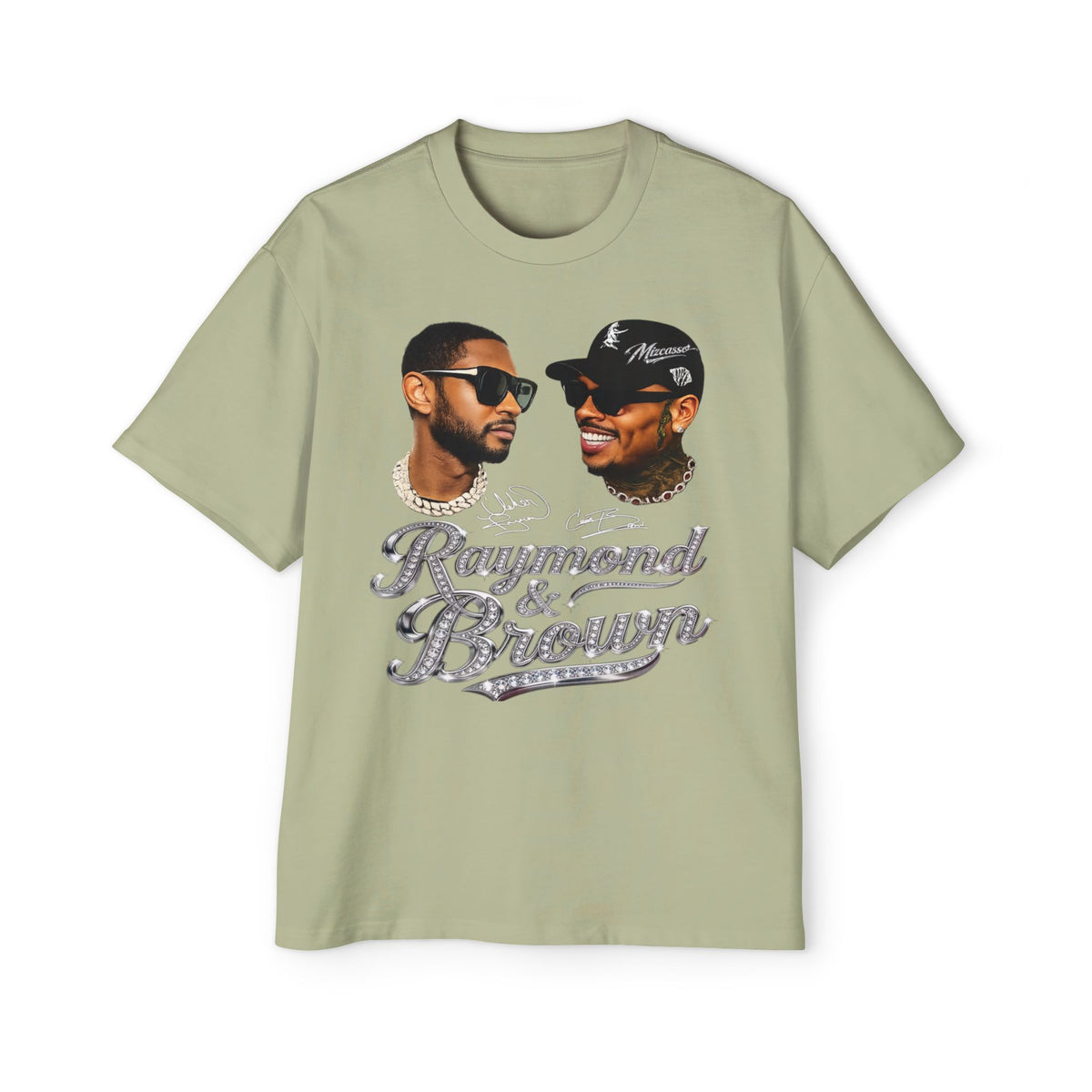 Men's Heavy Oversized Tee - Mizcasso Summer Time Cuffing Graphic