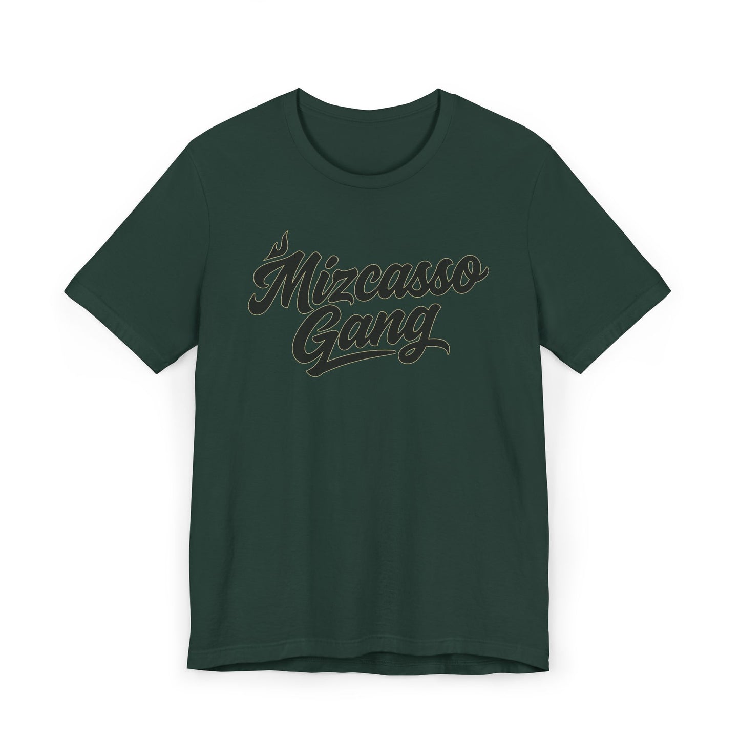 Mizcasso Gang Unisex Jersey T-Shirt - Trendy Graphic Tee for Casual Style