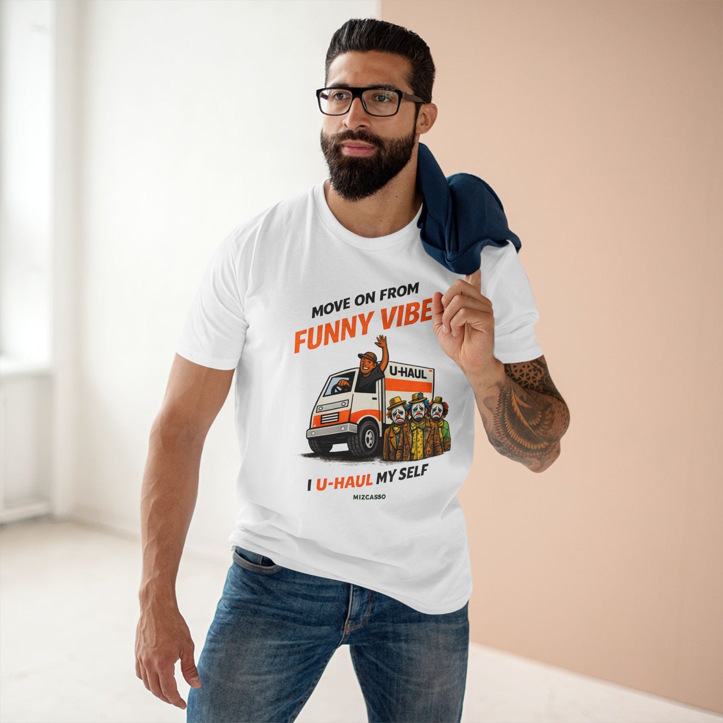 Funny Vibes U-Haul Tee — "Move On From Funny Vibes, I U-Haul My Self" Graphic T-Shirt
