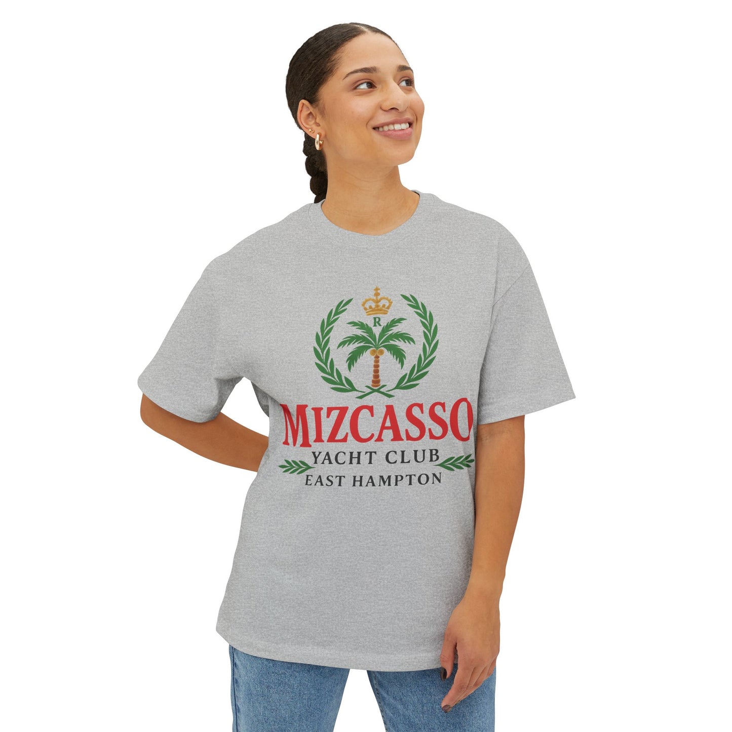 Mizcasso Yacht Club Oversized Tee - Casual Summer Style