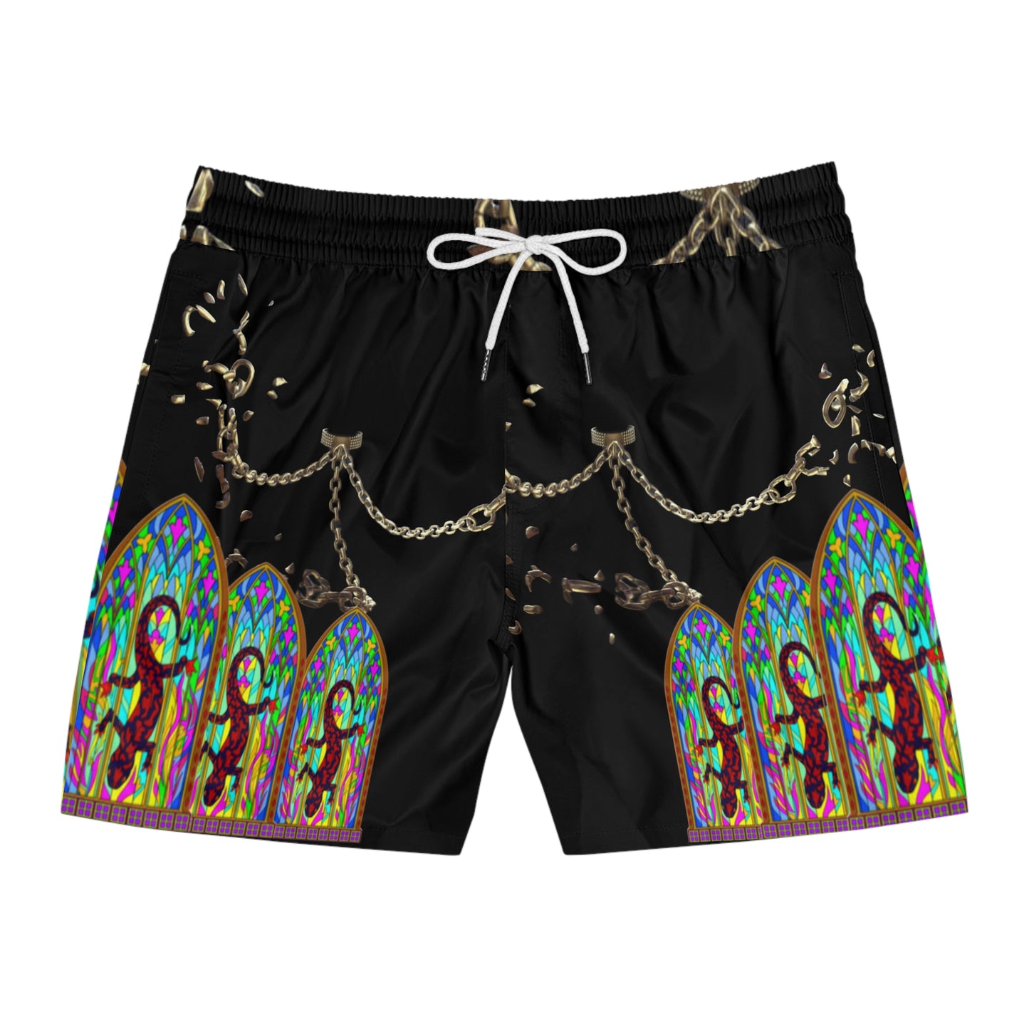 Men's Mid-Length Swim Shorts (AOP)