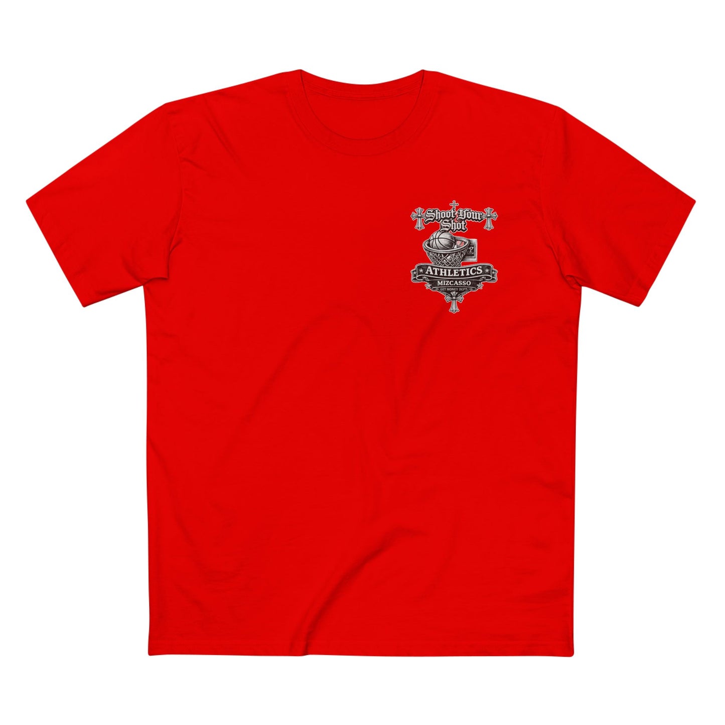 SYS Mizcasso Crest T-Shirt — Gothic Shield Logo Tee