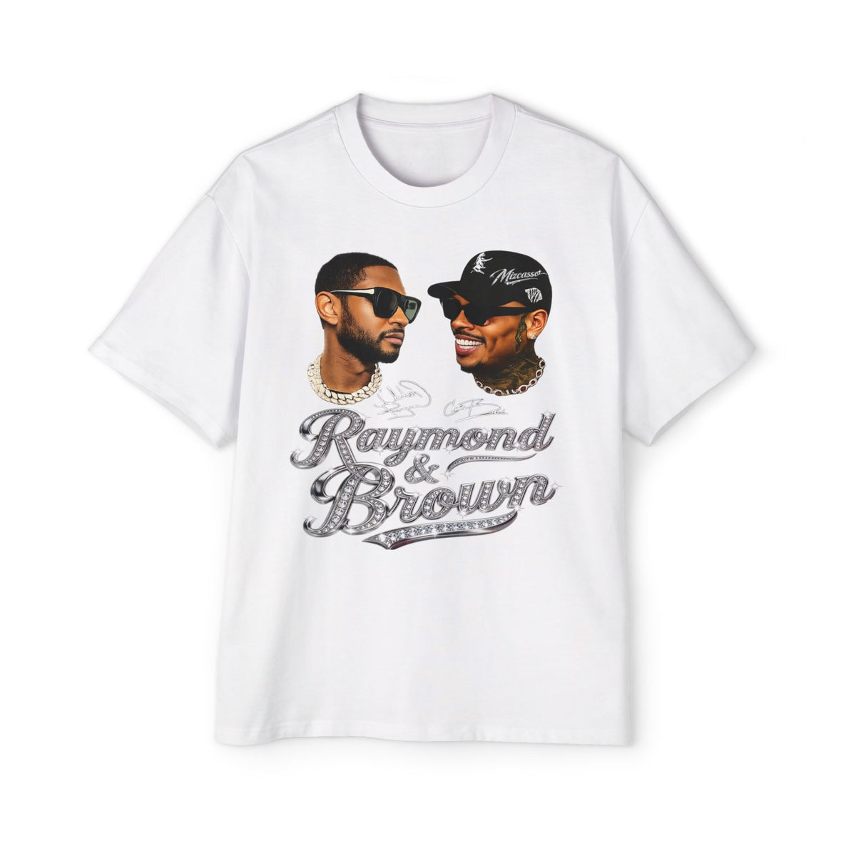 Men's Heavy Oversized Tee - Mizcasso Summer Time Cuffing Graphic