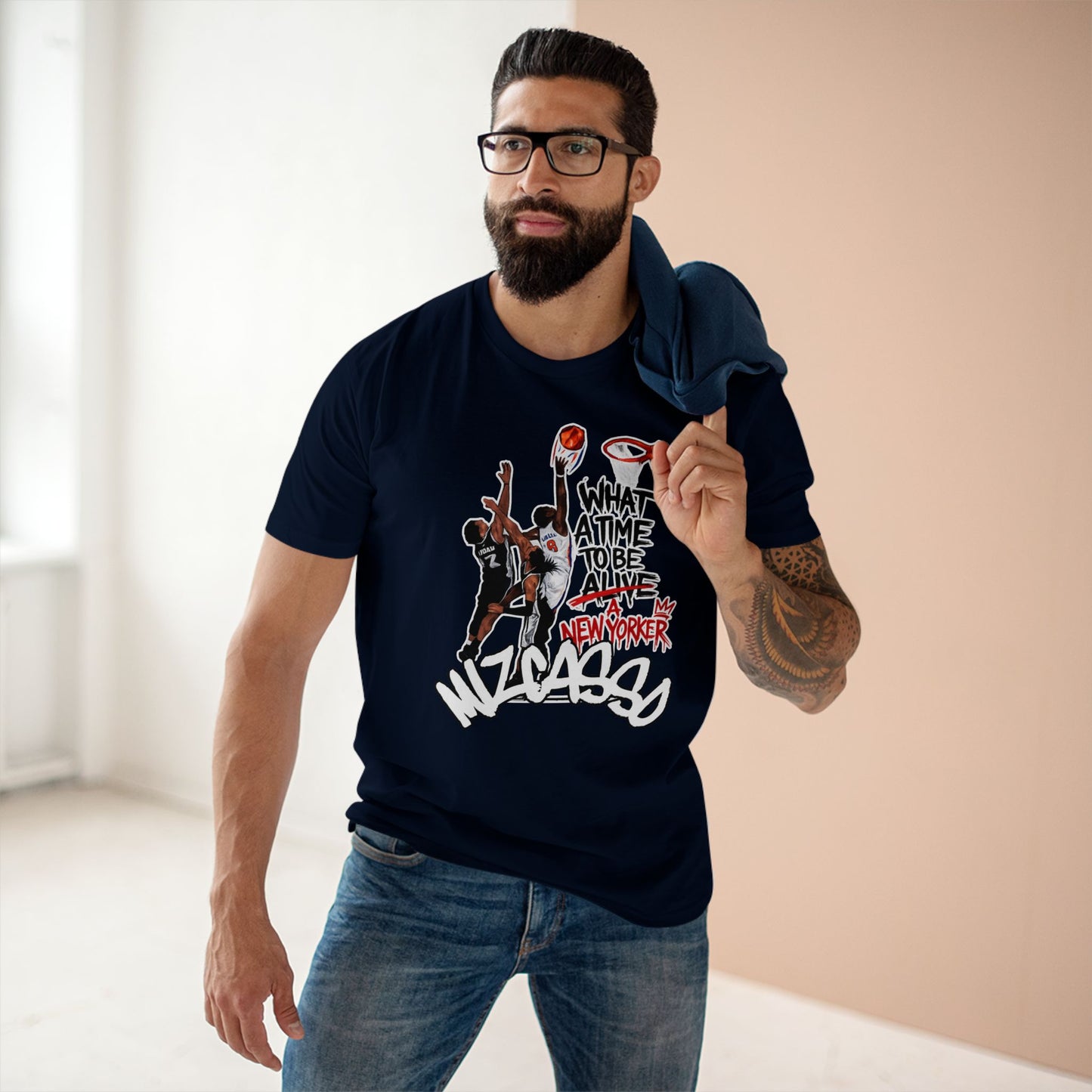 Basketball Graphic Tee — "What A Time To Be Alive" New Yorker Design