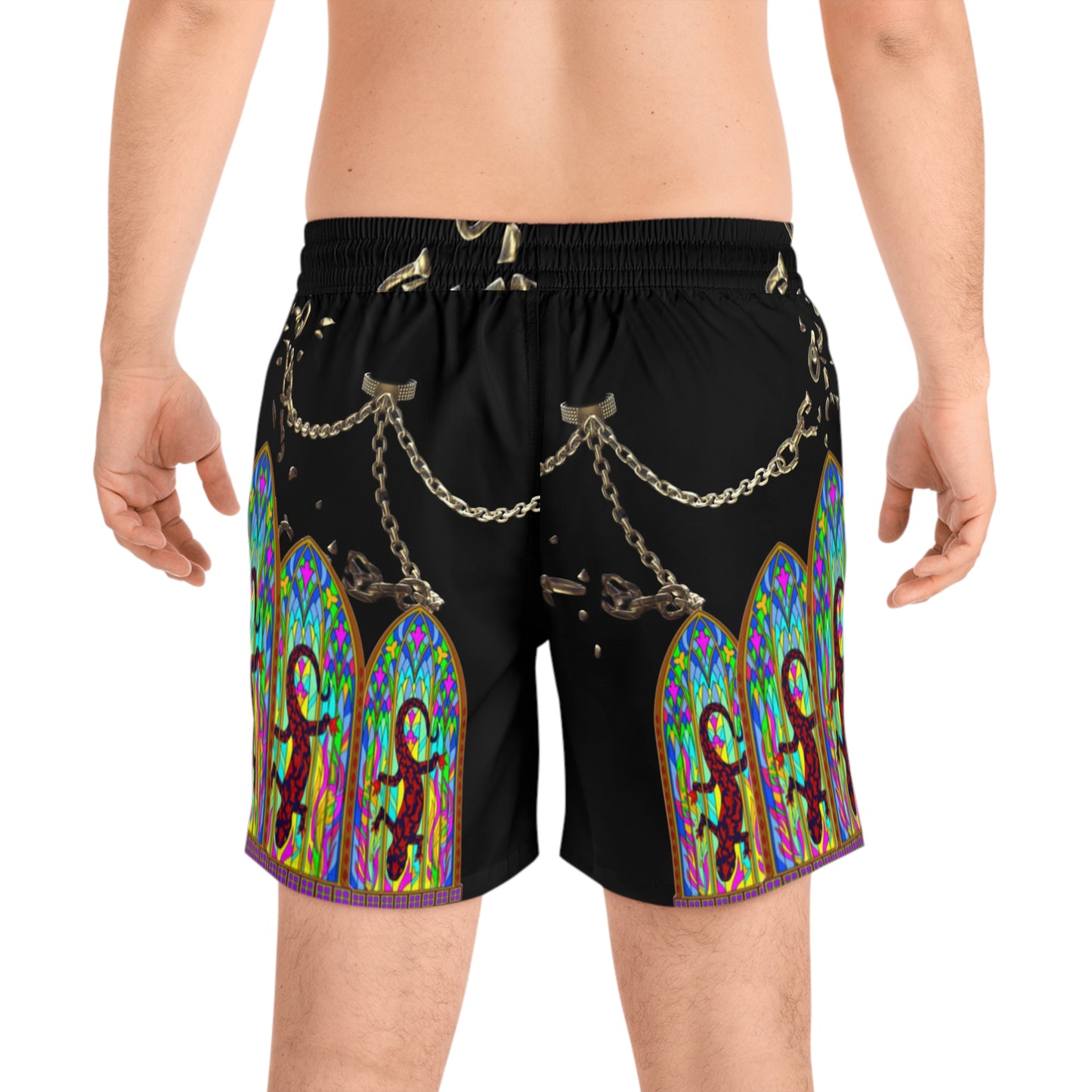 Men's Mid-Length Swim Shorts (AOP)