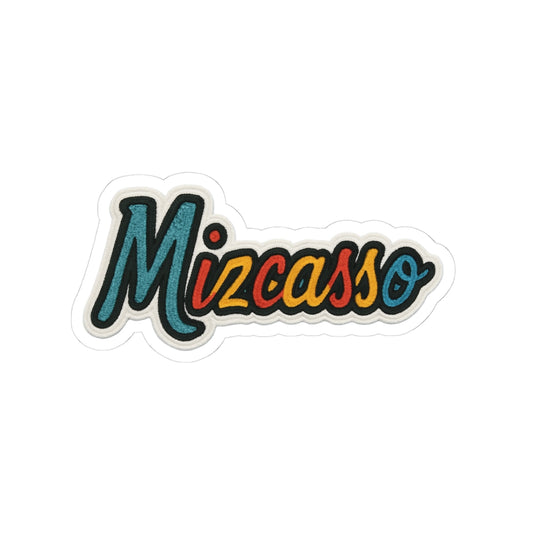 Vibrant Mizcasso Kiss-Cut Stickers for Personal Expression