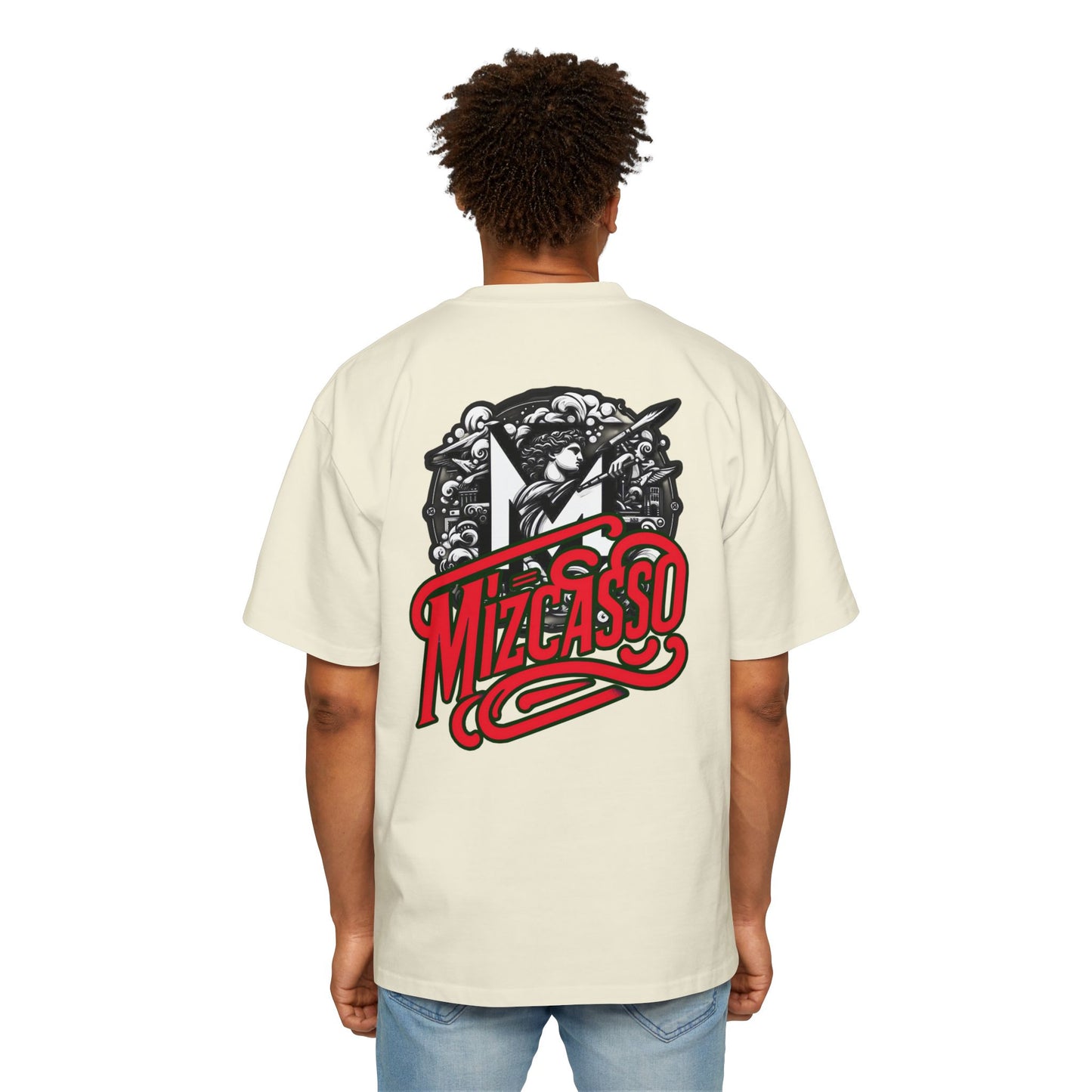 Men's Heavy Oversized Tee - Mizcasso Graphic Design