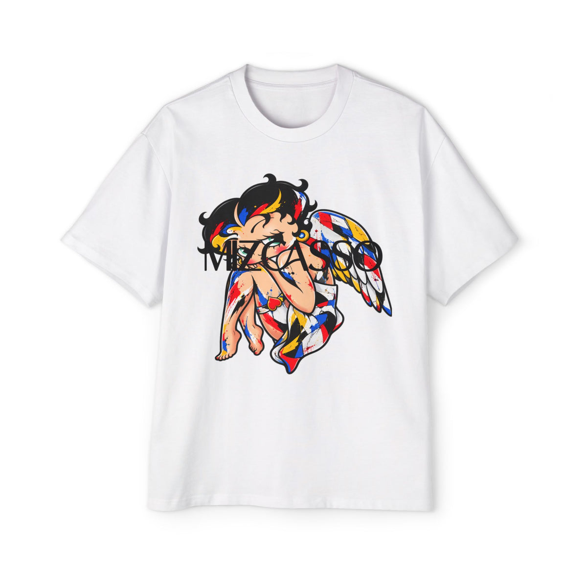 Mizkasso Anime Angel Graphic Oversized T-Shirt