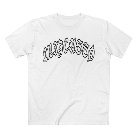 Vintage-Inspired Adult Staple Tee with 'MIZCASSO' Graphic - Casual Style for Everyday Wear