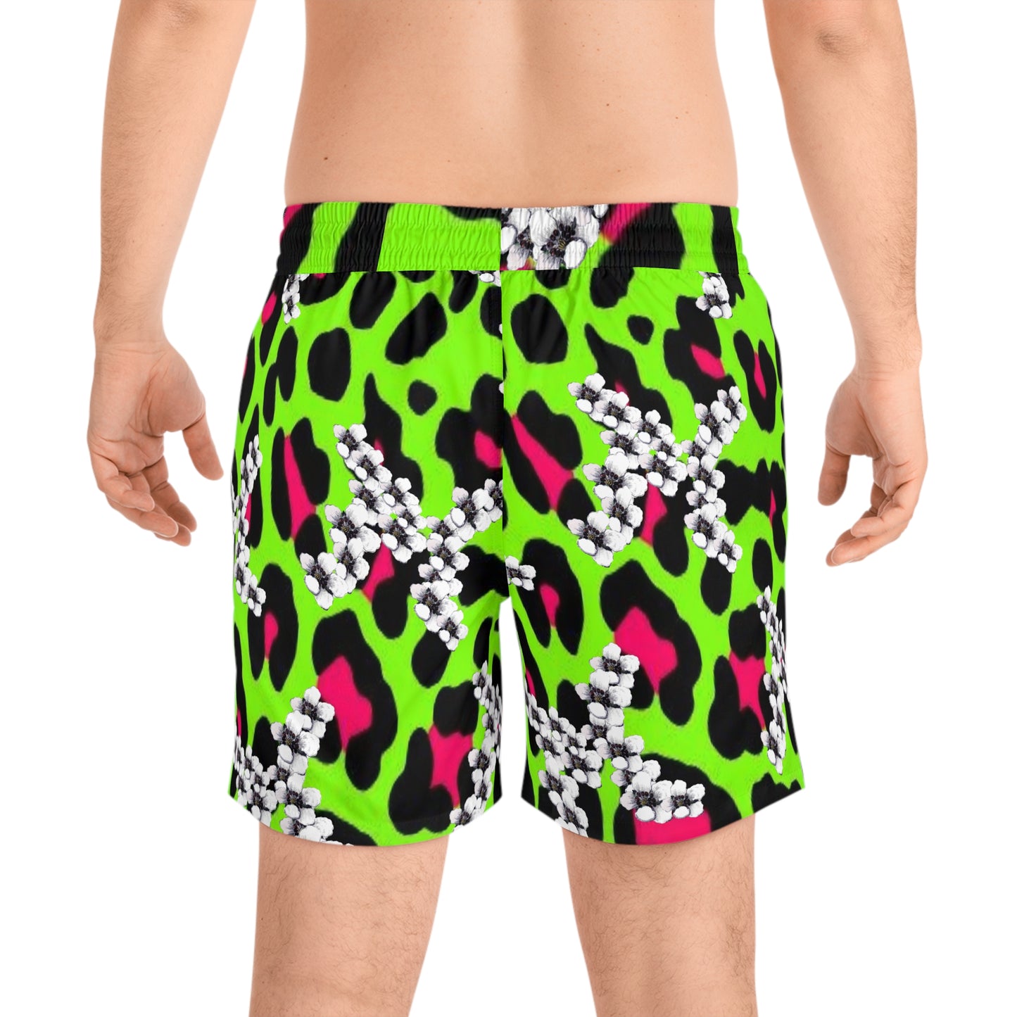 Mizcasso tears Men's Mid-Length Swim Shorts (AOP)