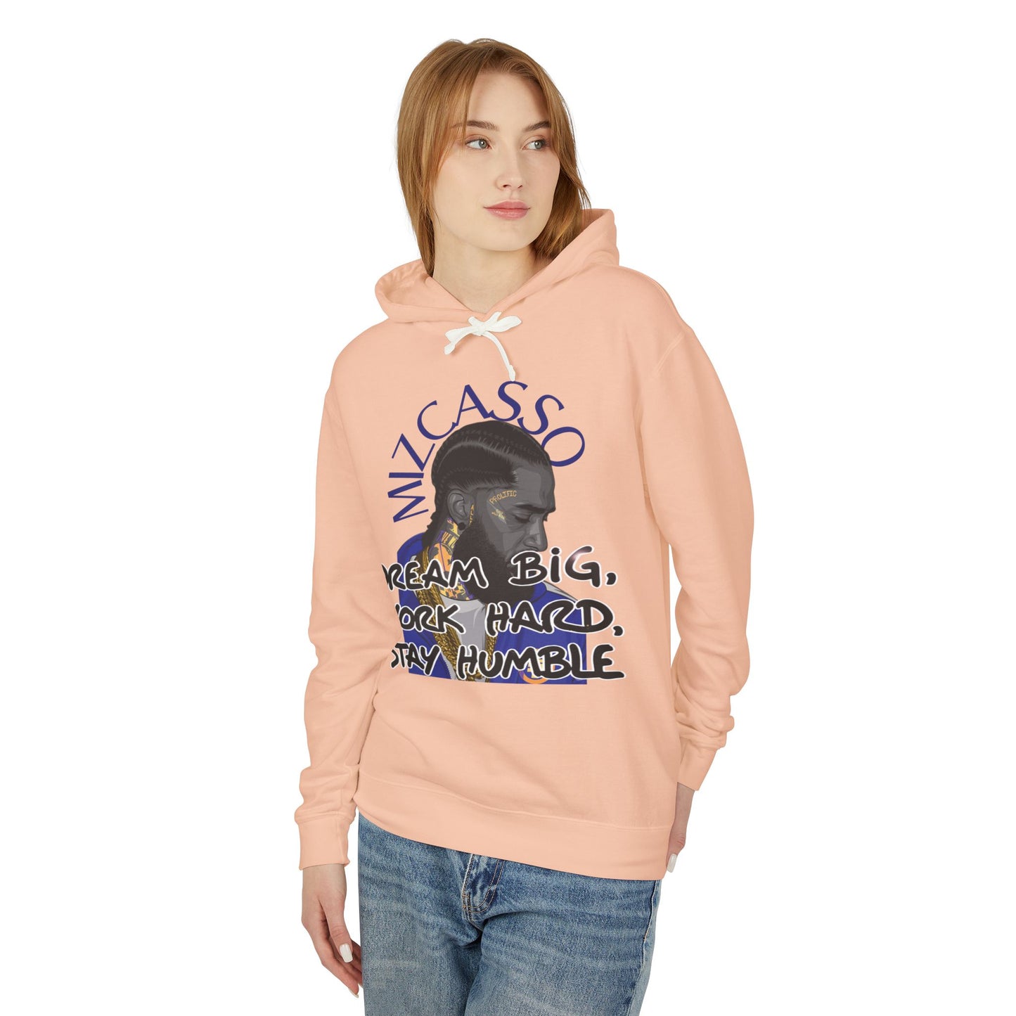 Hoodie — MiCasso Portrait “Dream Big, Work Hard, Stay Humble” Inspirational Hoodie