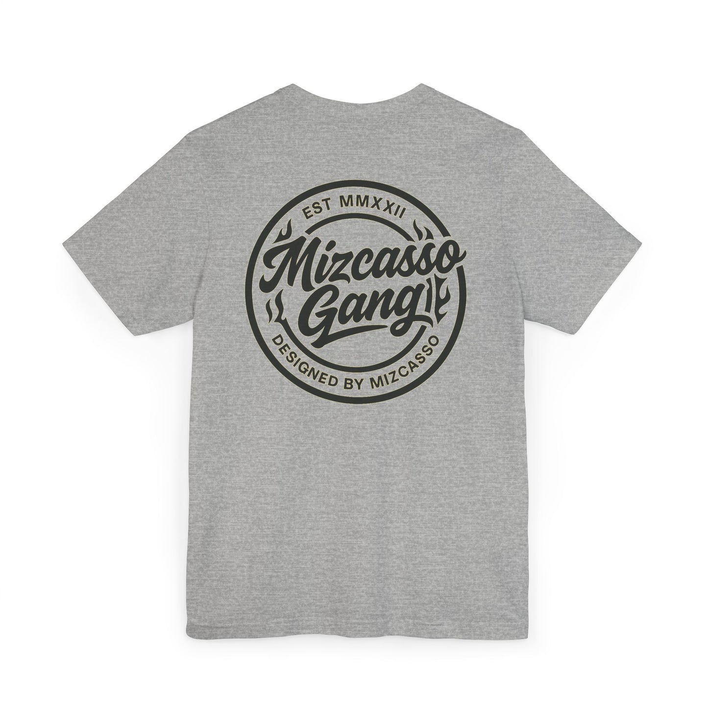 Mizcasso Gang Unisex Jersey T-Shirt - Trendy Graphic Tee for Casual Style
