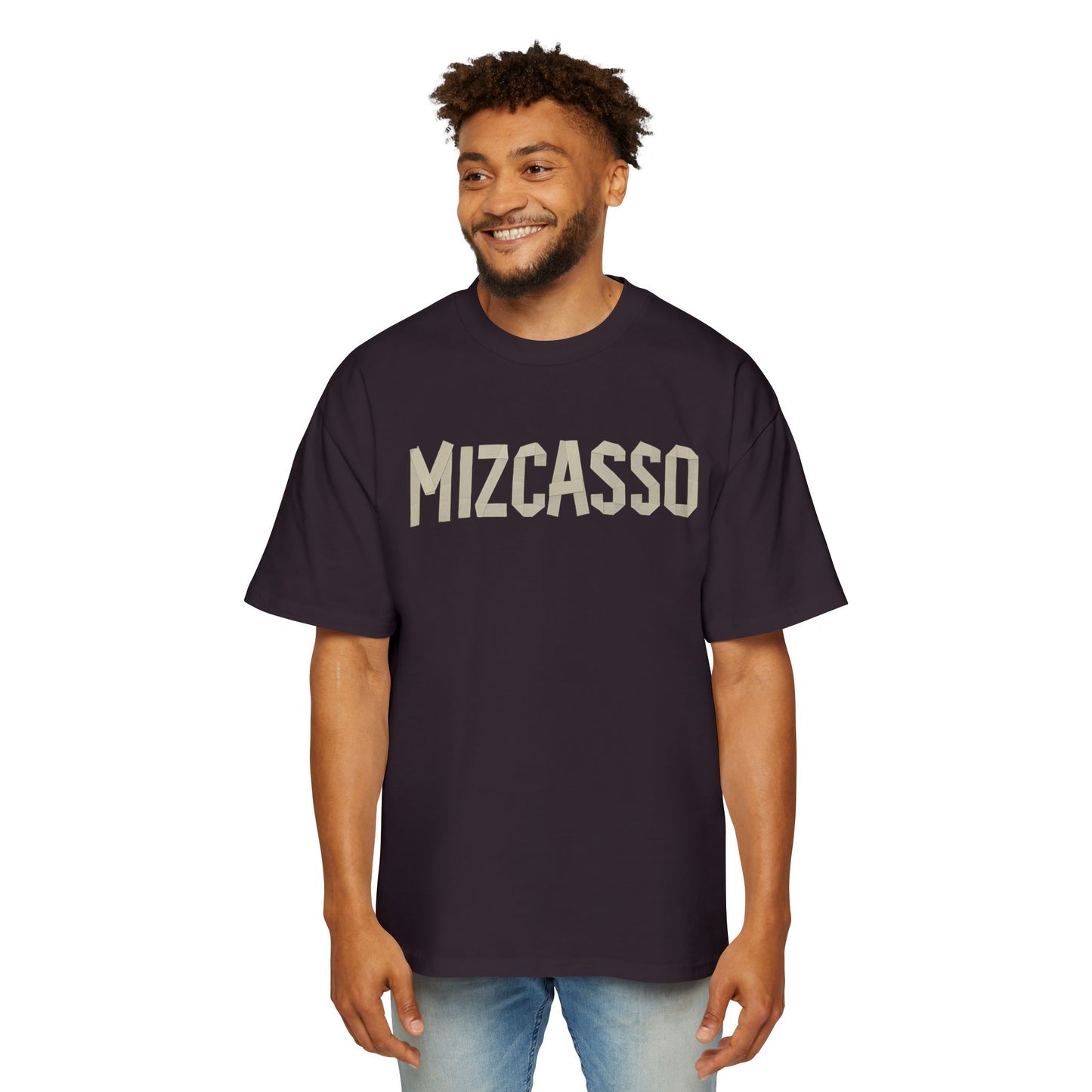 Men's Heavy Oversized Tee - Mizcasso Graphic Design