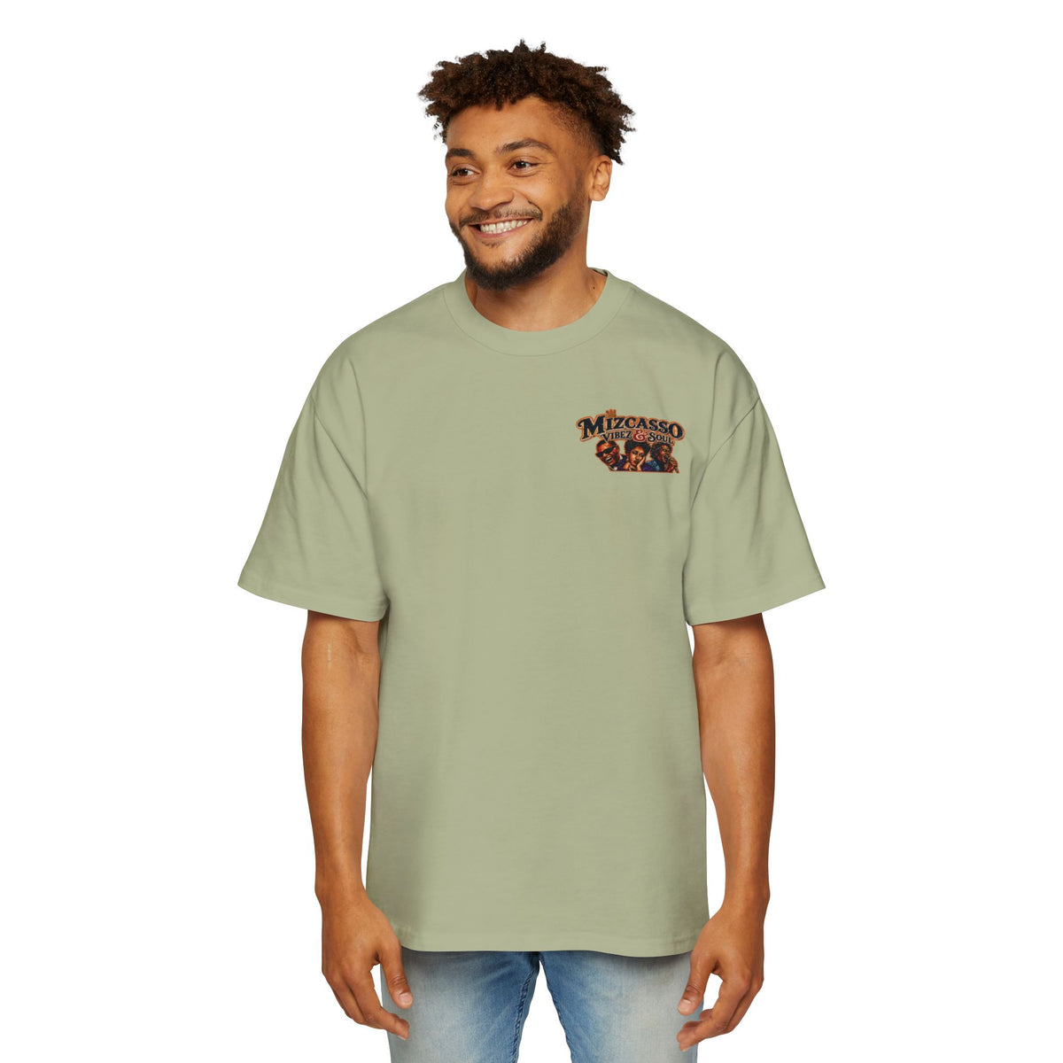 Oversized Men's Tee — Vintage Nightlife Graphic Streetwear