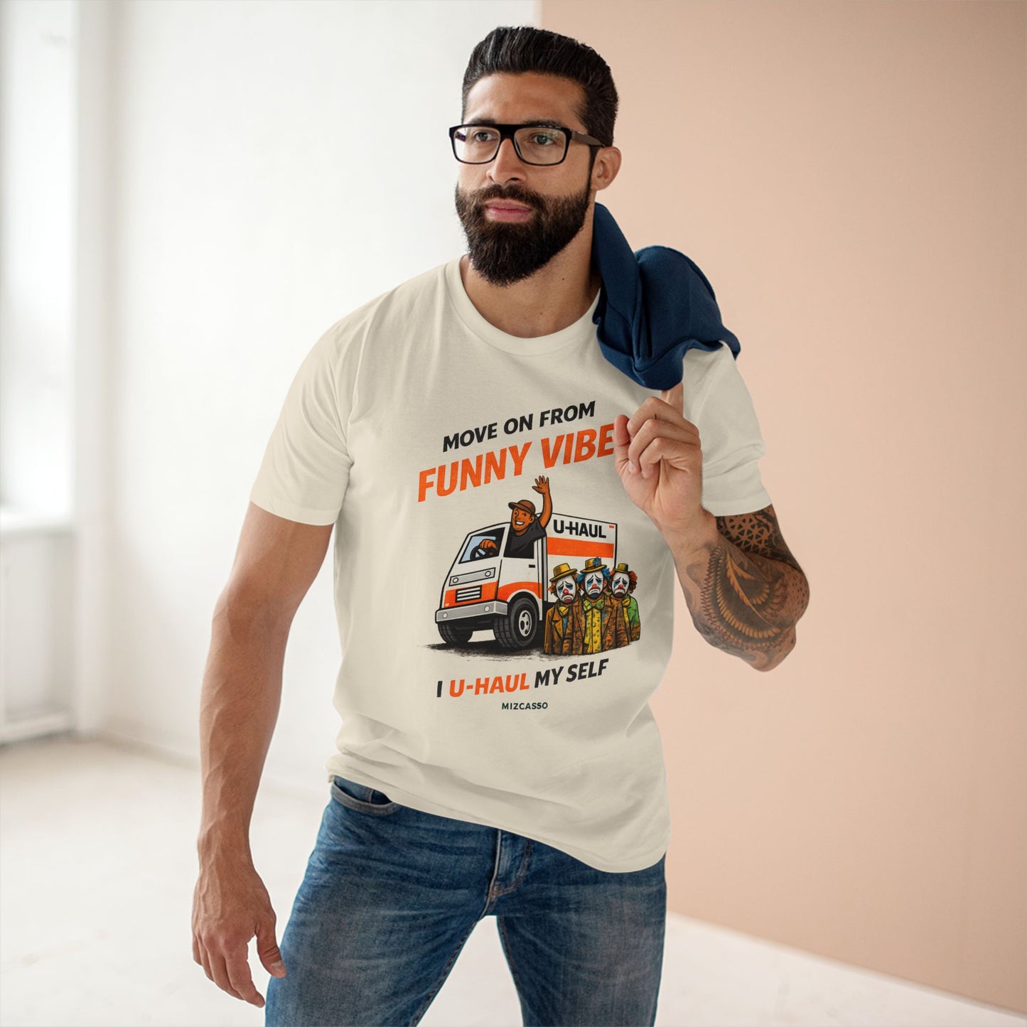 Funny Vibes U-Haul Tee — "Move On From Funny Vibes, I U-Haul My Self" Graphic T-Shirt