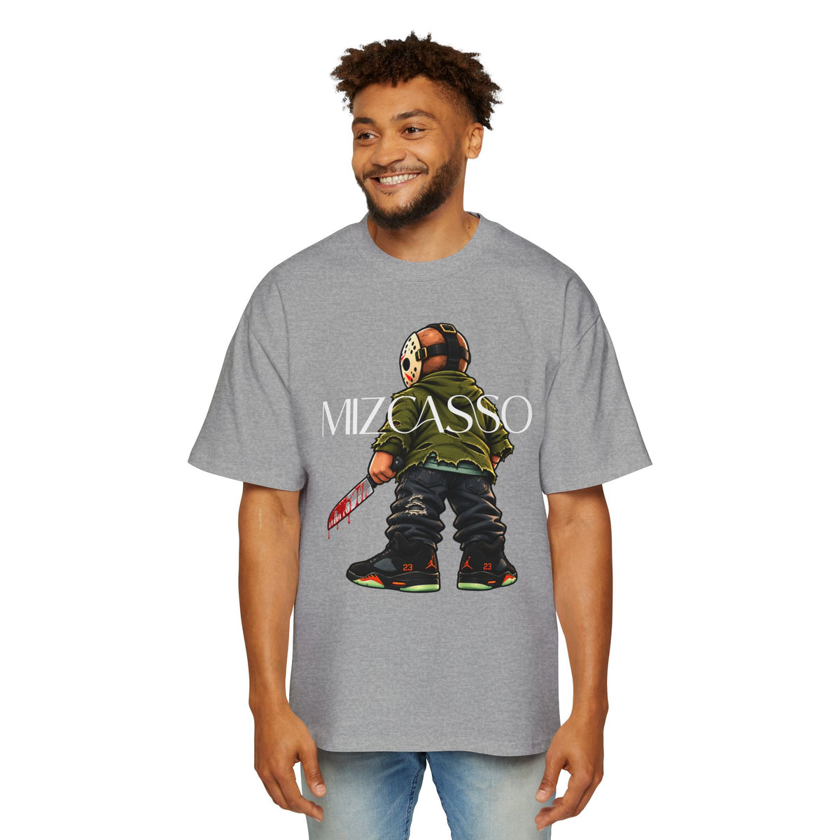 Men’s “CASS” Hockey Mask Skateboarder Graphic Tee
