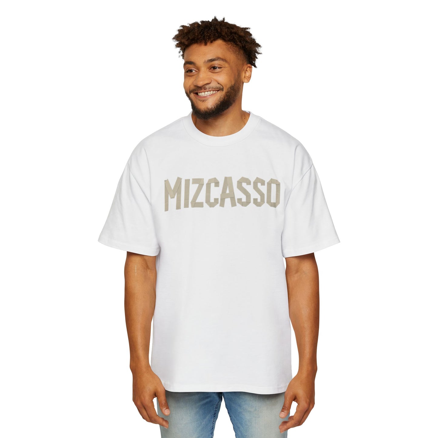 Men's Heavy Oversized Tee - Mizcasso Graphic Design